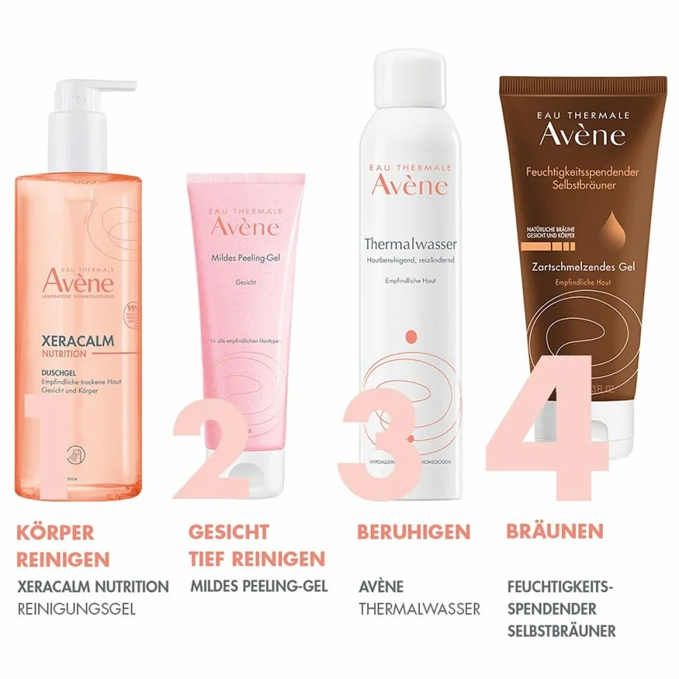 Eau Thermale Avène Gel autoabbronzante idratante viso e corpo Effetto seta 3.3 fl. oz