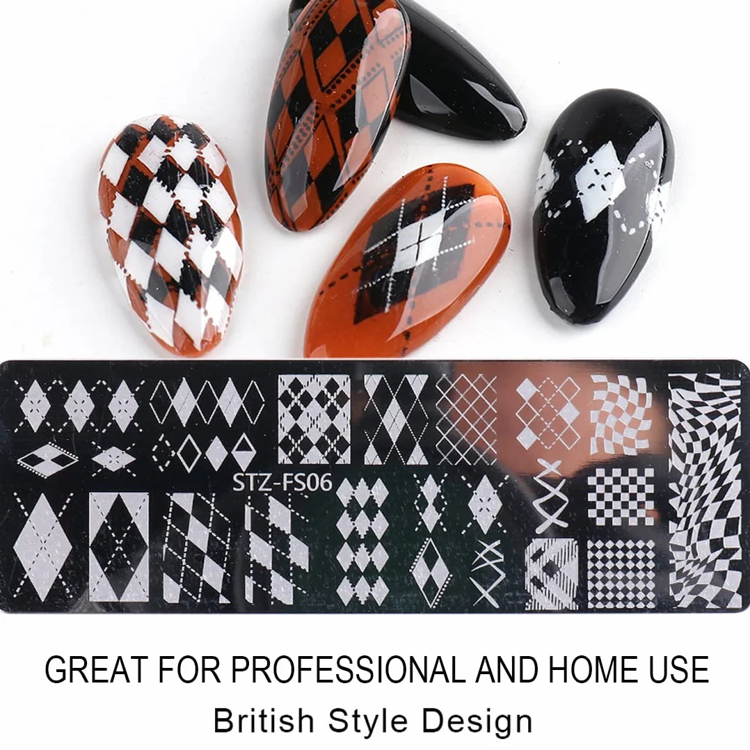 Nail Art Trilogy, Nail Template, Nail Art and Sealing Machine, Unique Snowflake e vari design a reticolo