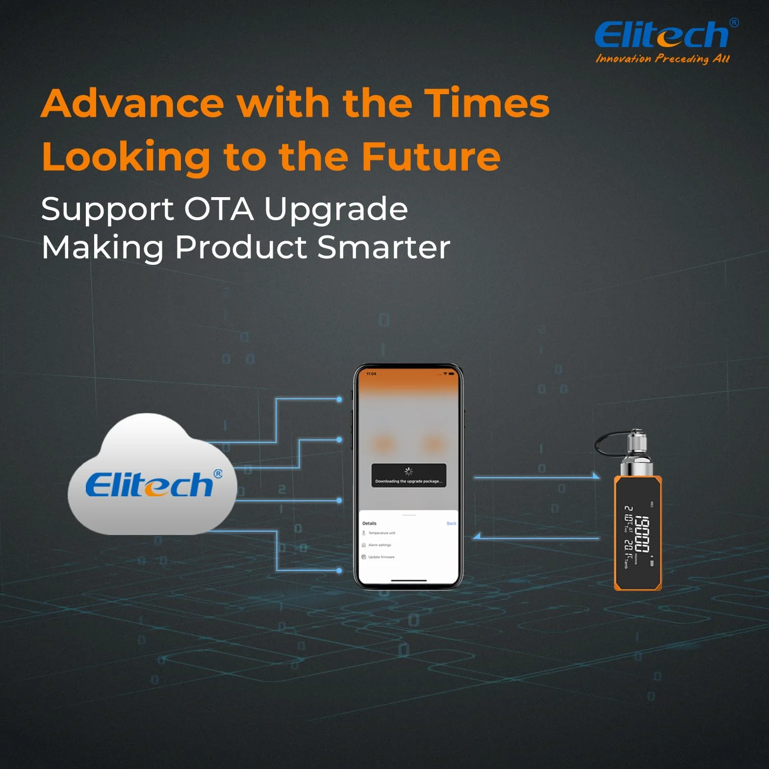 Manometro Digitale HVAC Elitech con Supporto App e Registrazione Offline