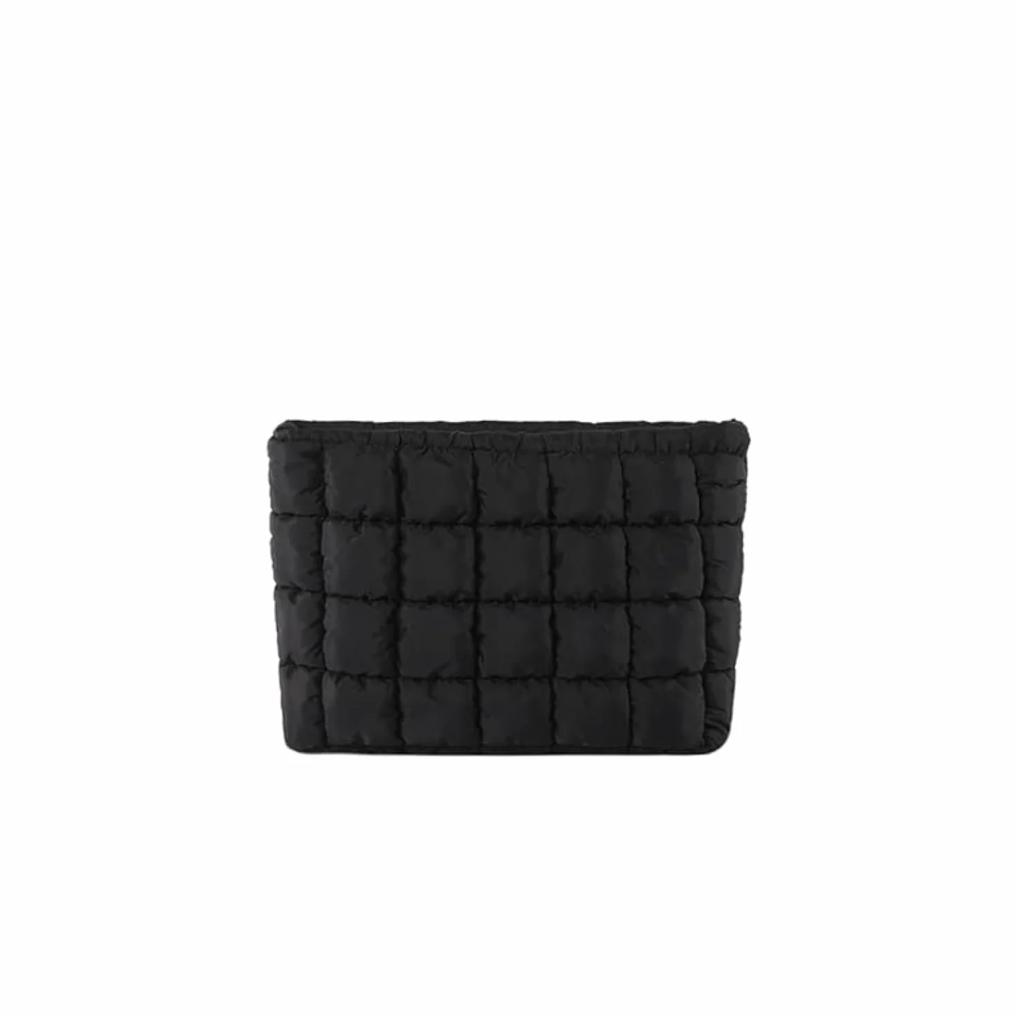 Borsa per trucchi trapuntata Puffy, borsa per cosmetici, organizer da viaggio per articoli da toeletta, pochette da donna