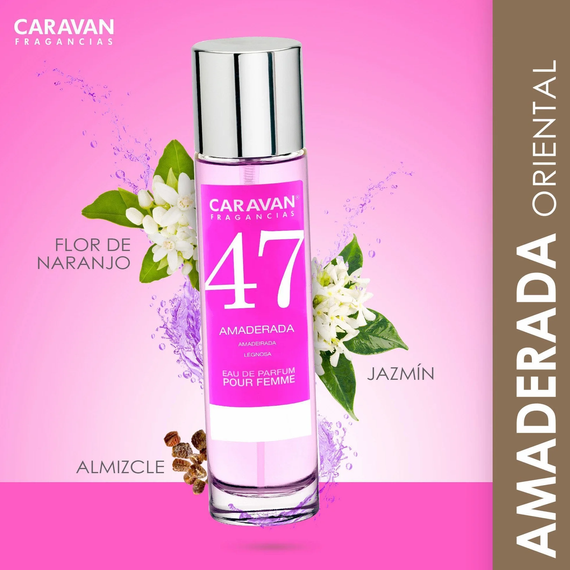 CARAVAN FRAGANCIAS Profumo da donna n. 47 da 150 ml + set di 10 flaconcini di fragranze femminili diverse da Caravan per scoprire nuovi aromi