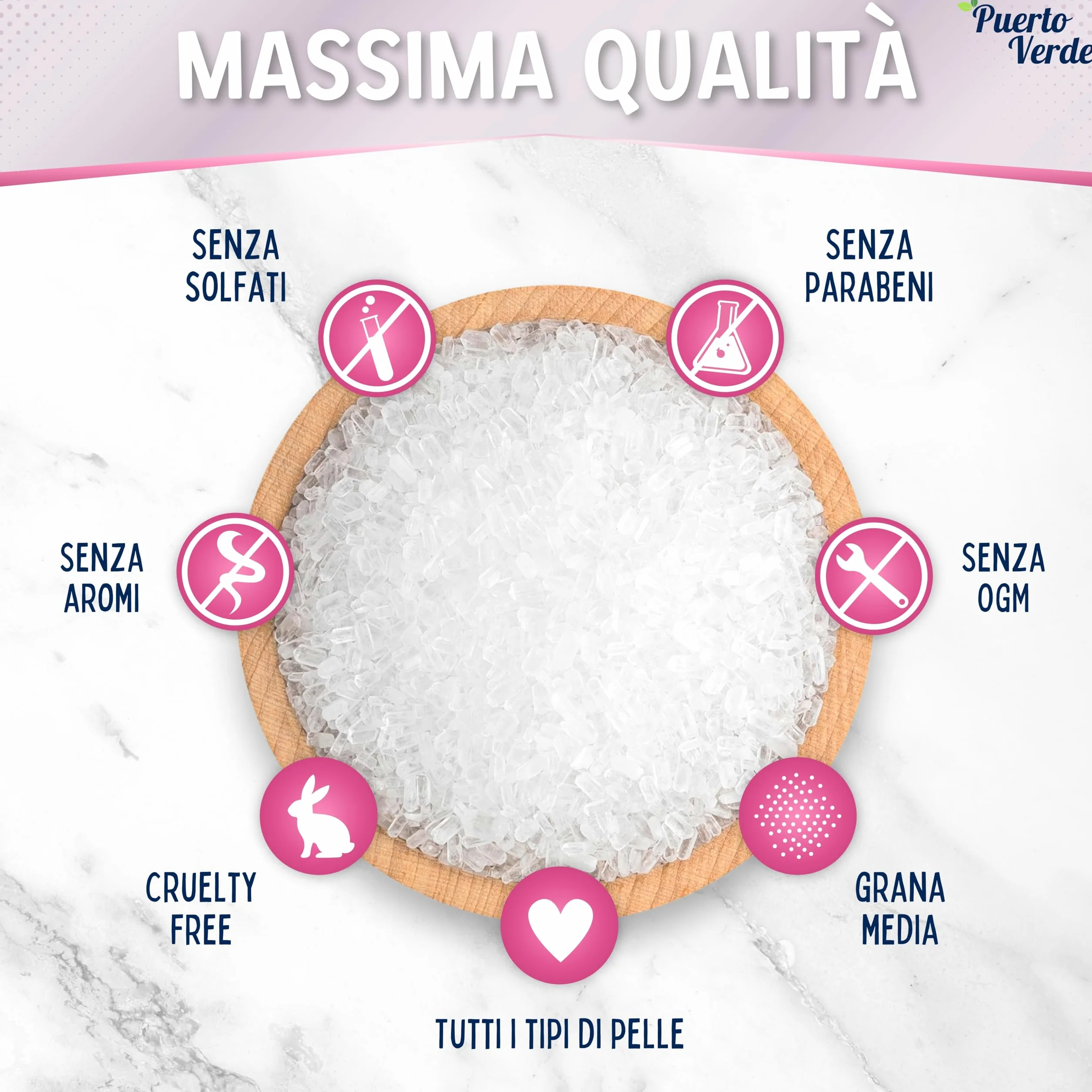 • Sale di Epsom Puro 3 Kg. Fonte Concentrata di Magnesio. Sale da Bagno a Rapida Dissoluzione per il Rilassamento Muscolare e il Buon Sonno. Cura di Pelle e Capelli. Produzione Europea.