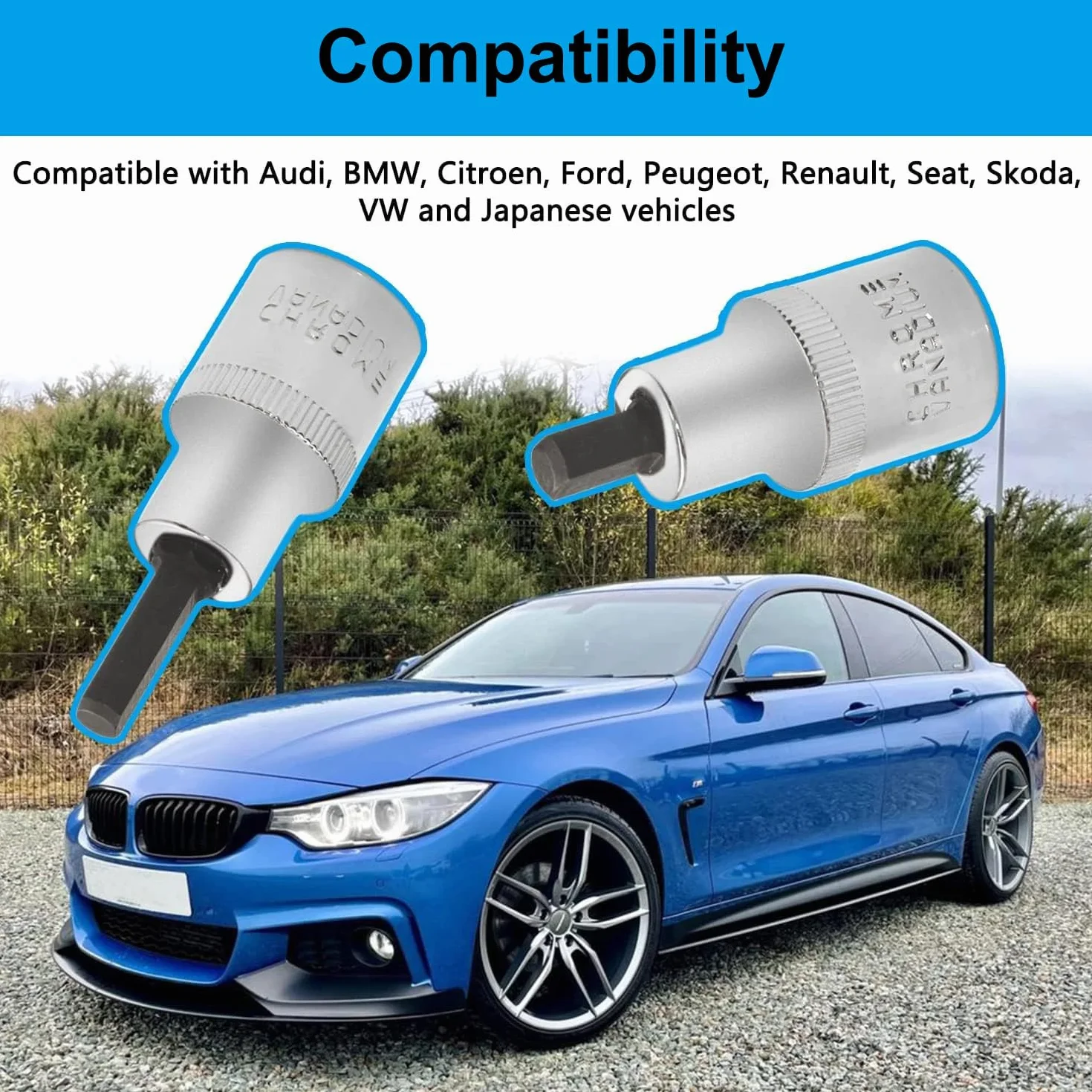 Greluma Strumento distanziatore montanti, Sospensione 2 Pezzi Compatibile VW Audi BMW Mini Ford Renault