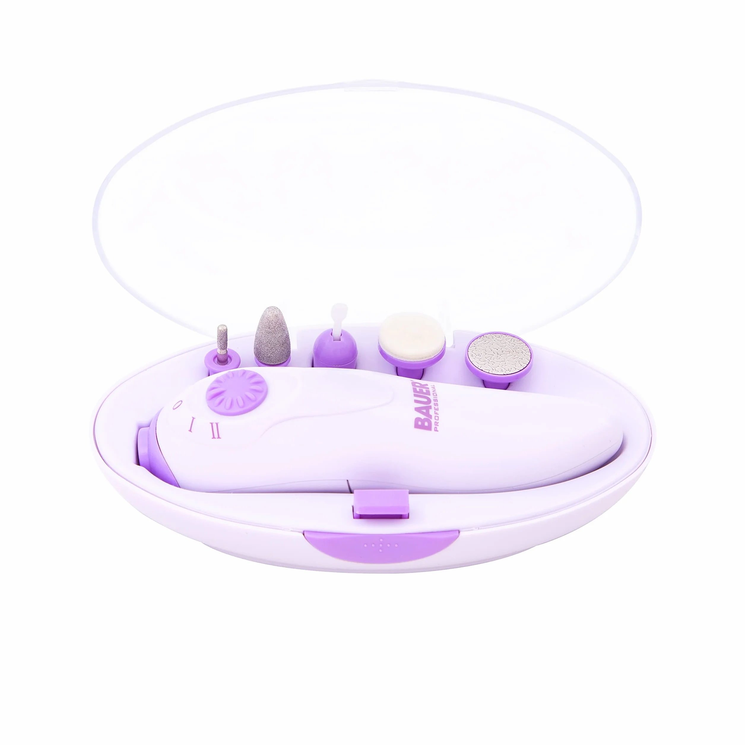 Bauer Professional 38700 zestaw do manicure i pedicure 5 akcesoriów bateria