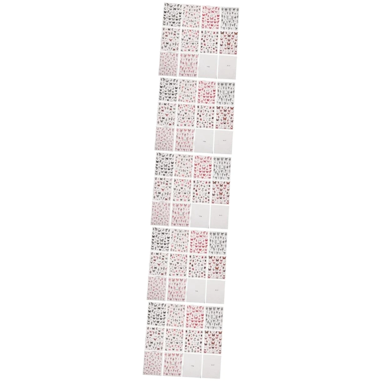 VALICLUD 5 Set Adesivo A Farfalla Scuro Per Adesivi Guidato Rapido Arte Giglio Etichetta Uv Carino Premere- Unghie Dei Piedi Decorazione Delle Unghie 12 Fogli*5