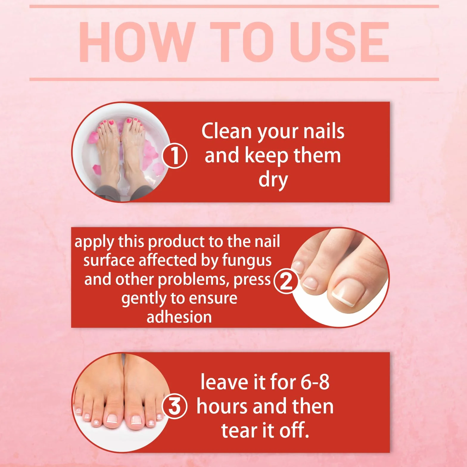 EIHI 42 Pezzi Fungal Nail Patches,Per Trattamento Fungine delle Unghie,Riparazione delle Unghie dei Piedi, Trattamento Antifungino per Unghie,Delicato e Idratante,Unisex（B）