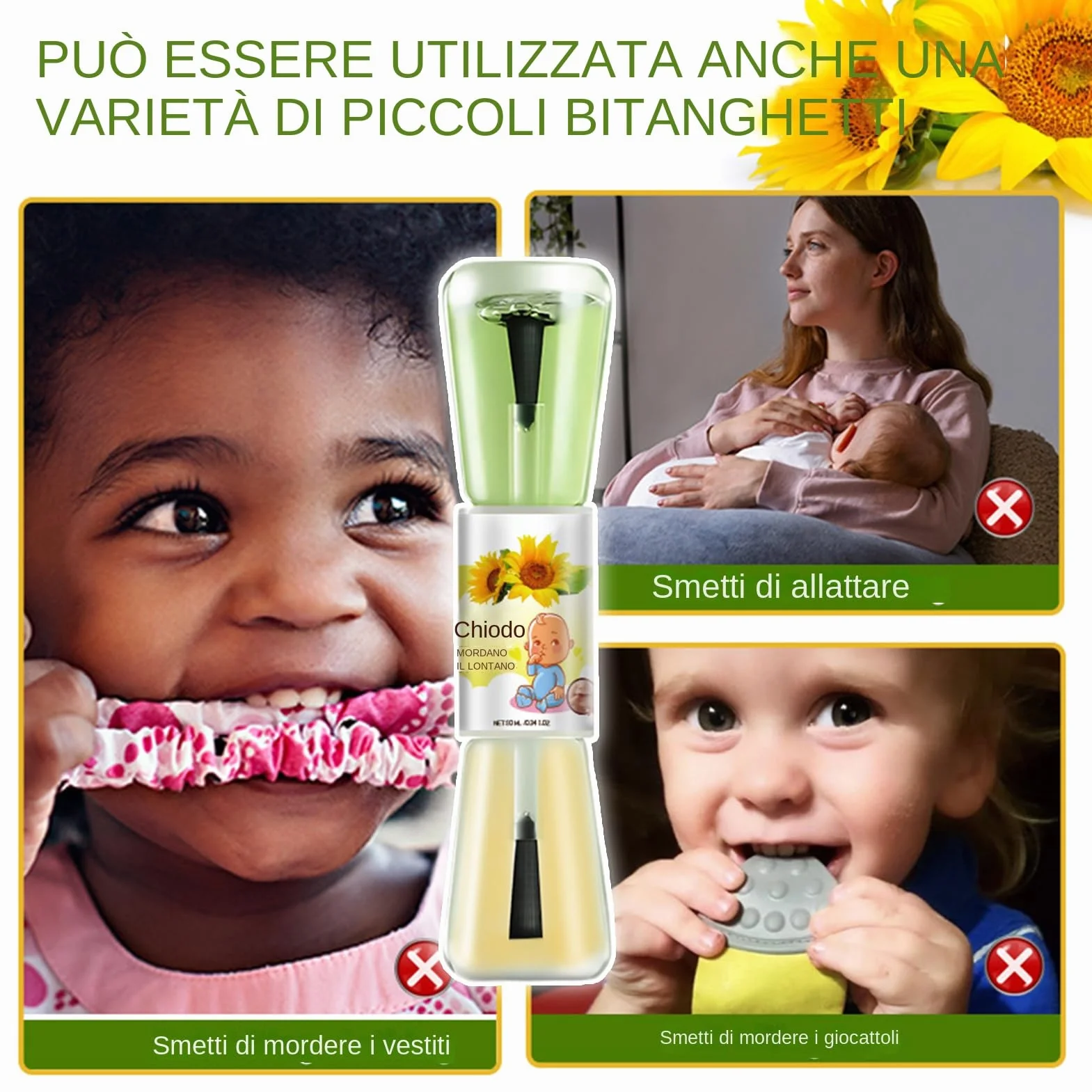 Smalto Per Unghie Toddler 10 Ml - Smalto Liquido Per La Cura Delle Unghie Al Gusto Amaro Alle Erbe, Smalto Per Prevenire Il Morso Delle Unghie Dei Bambini | Uso Giorno E Notte Per Bambini