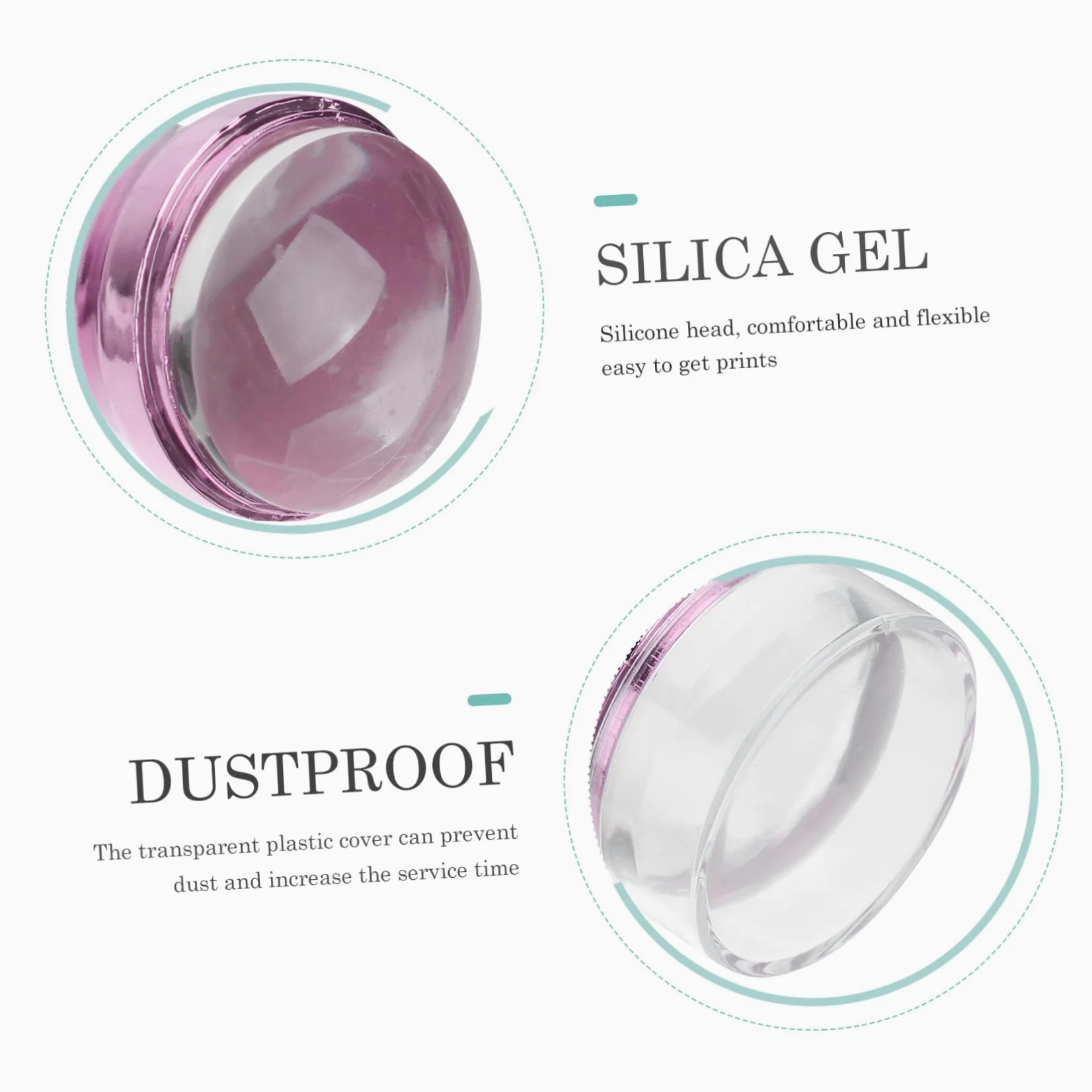Housoutil 4sets Strumenti Per Nail Art Con Timbri Per Unghie e Raschietti Include Timbri e Raschietti Facile Da Usare Per Manicure Casa e Salone Colori Casual