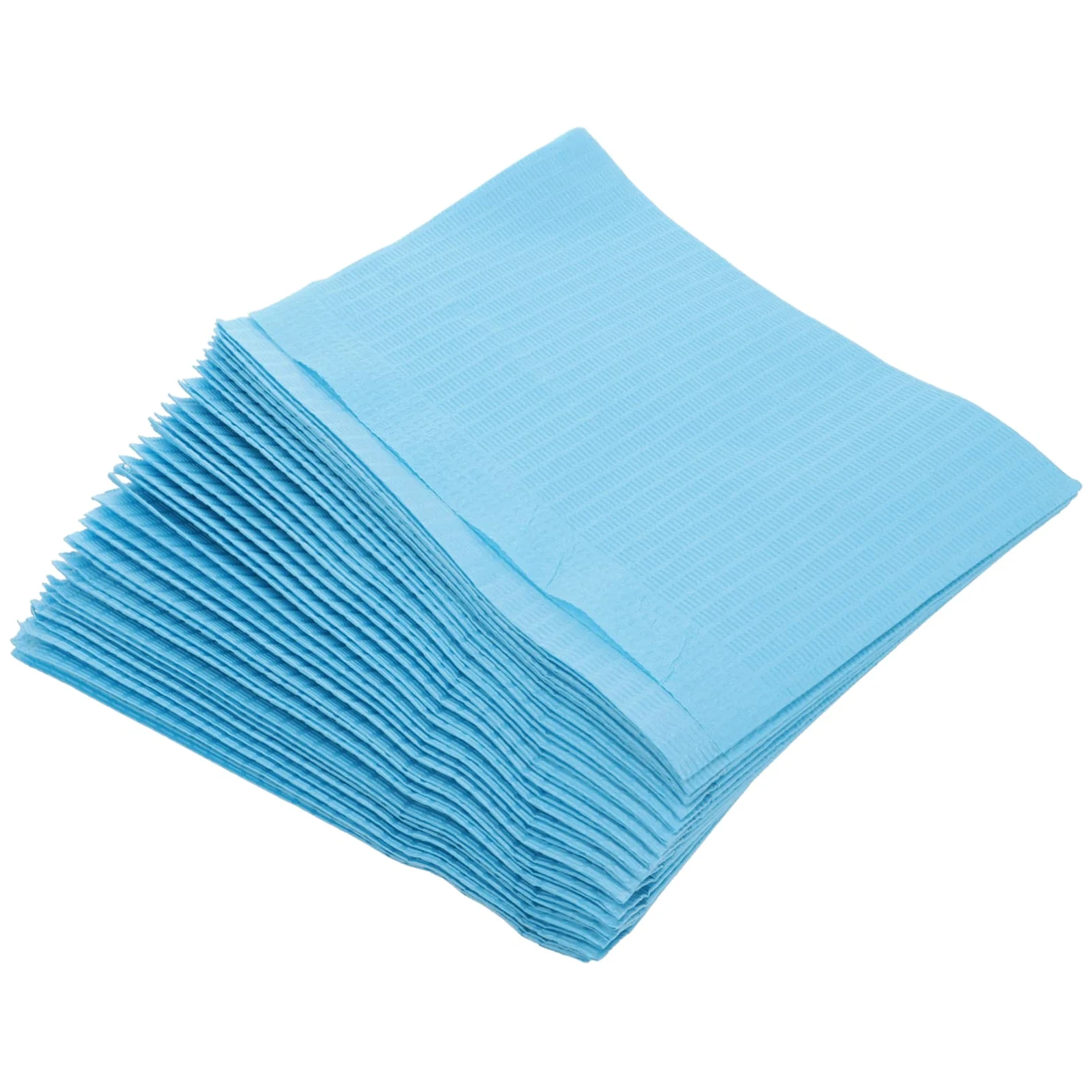 Didiseaon Tovaglietta Monouso per Manicure Blu in Carta Fibra Resistente 125 Pezzi per Nail Art Salon e Ufficio