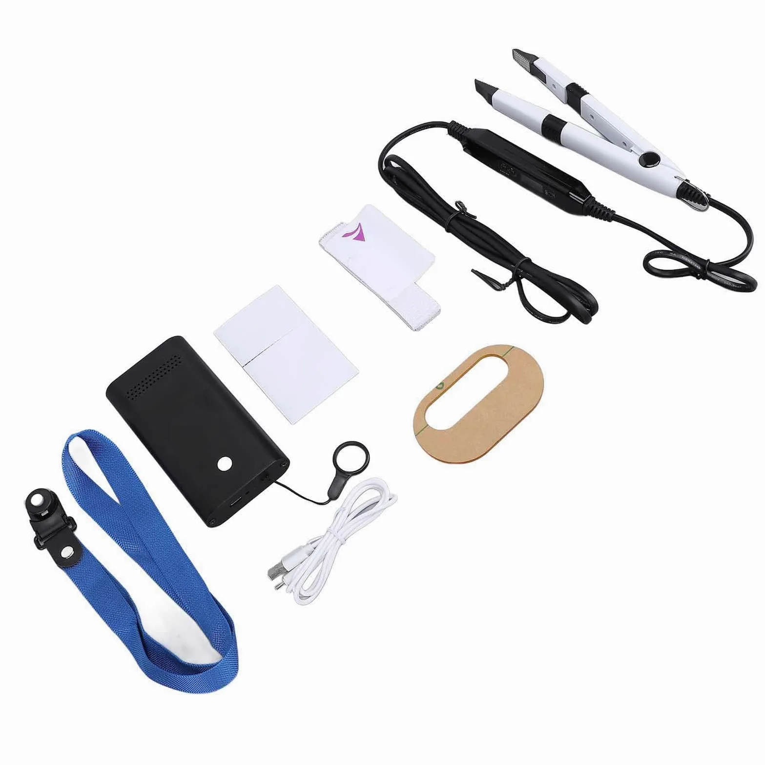 Kit Macchina per Extension Capelli Luce UV, Estensione Capelli Portatile a Polimerizzazione Rapida 15W Colla UV Estensione Parrucca V Light Lampada UV LED, per Parrucchiere