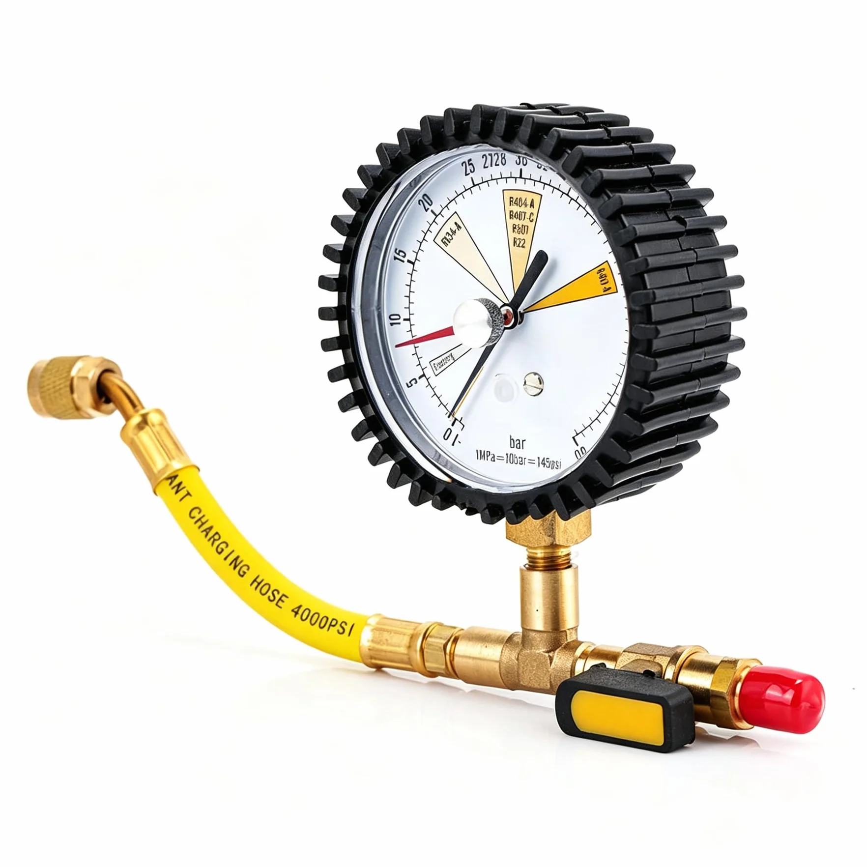 Manometro Azoto 0-60 Bar Gas Refrigerante R134a R22 R407C R410A Strumento Test Pressione