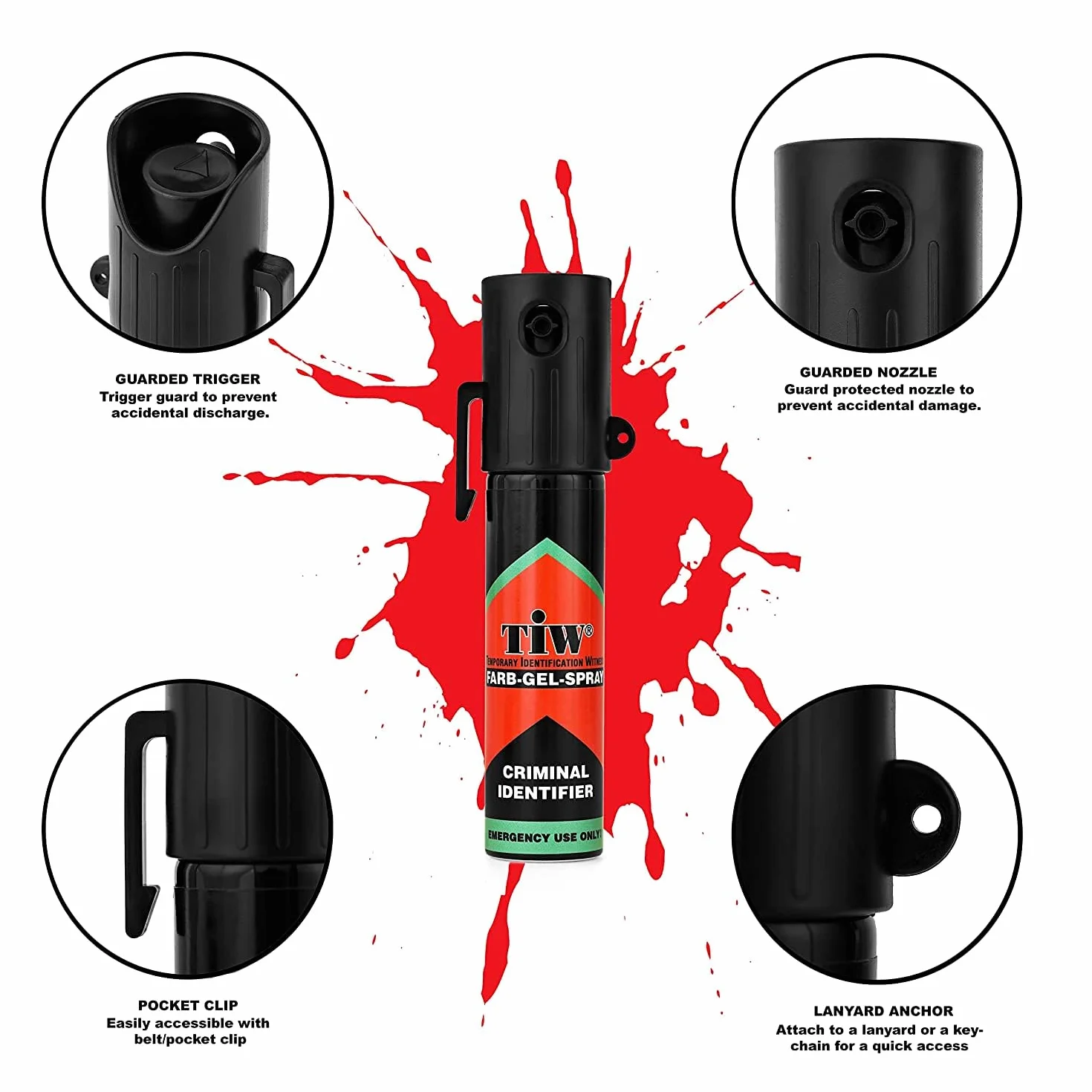 Hoernecke Tiw Farb Spray anti-aggressione in gel 20 ml
