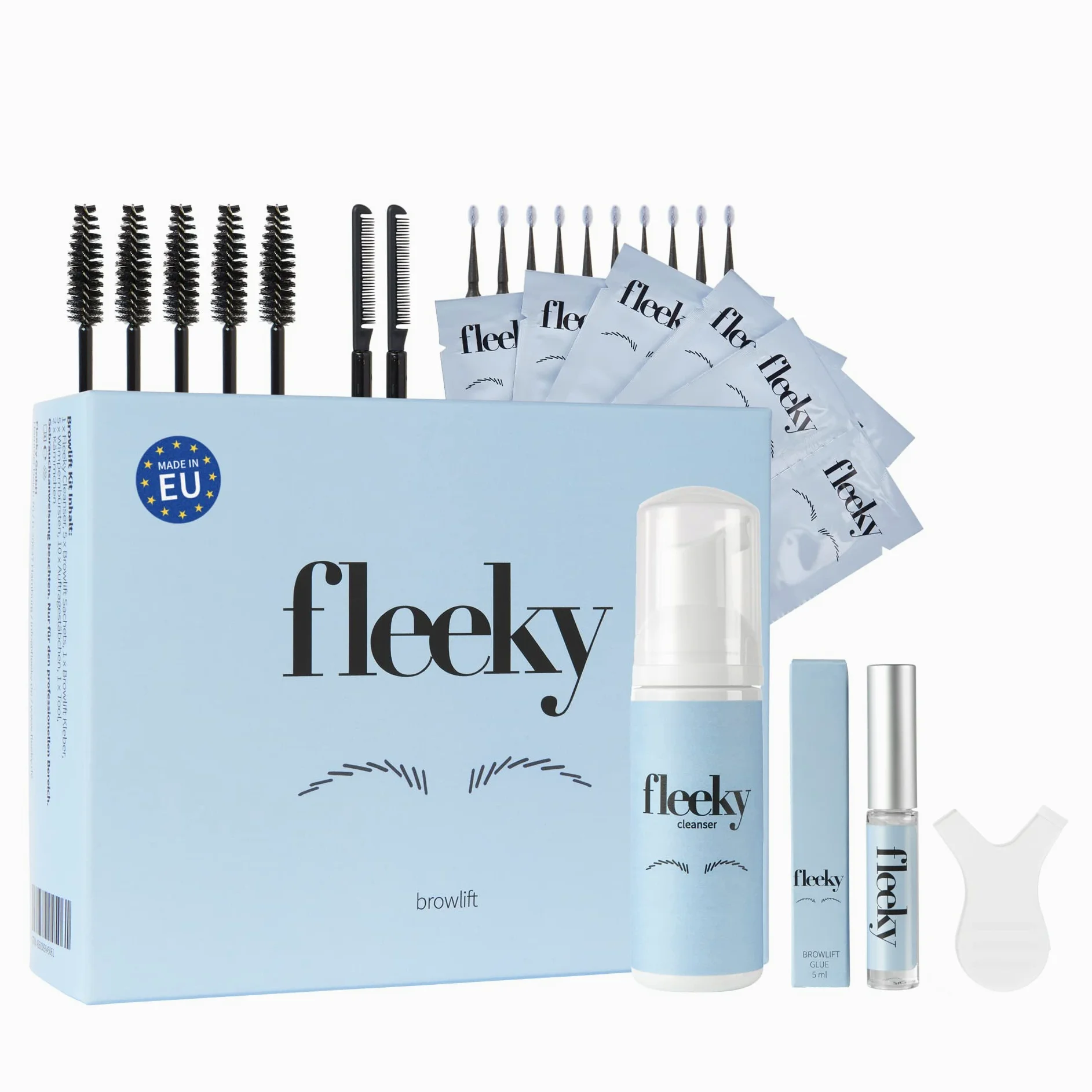 fleeky laminazione sopracciglia kit completo - Brow lift set fai da te per sopracciglia perfette, regalo perfetto per serata tra ragazze, festa della mamma o come regalo per la ragazza (Maxi)