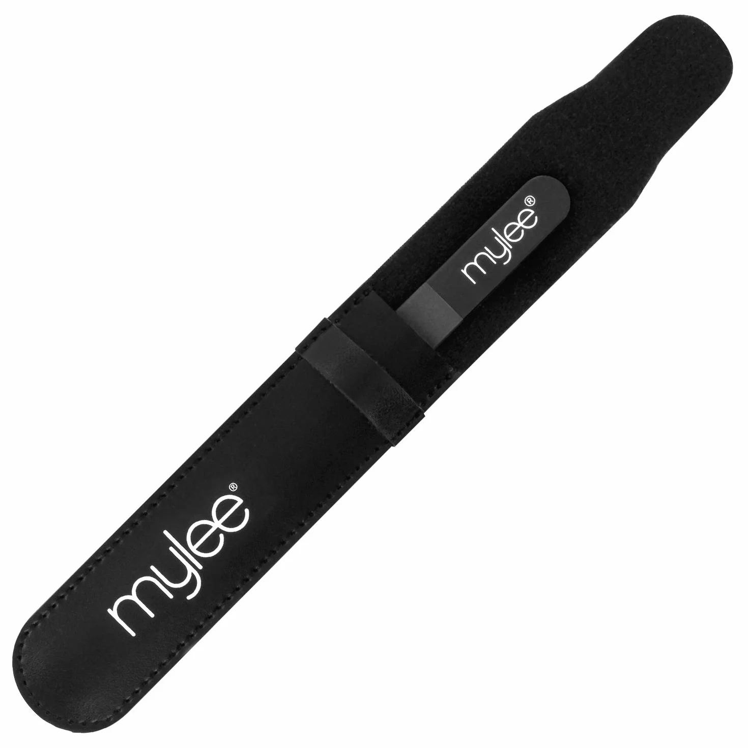 Lima per unghie in vetro Mylee con custodia - Manicure professionale, igienica e duratura con garanzia di 5 anni, per uso professionale o domestico