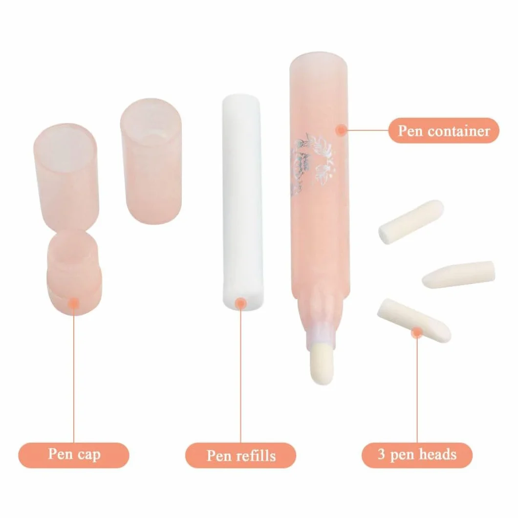 Penna Correggi Smalto Unghie,4 PCS Rimozione Smalto per Unghie Senza Solvente Nail Remover Correzione Pen con 12 Punte di Ricambio