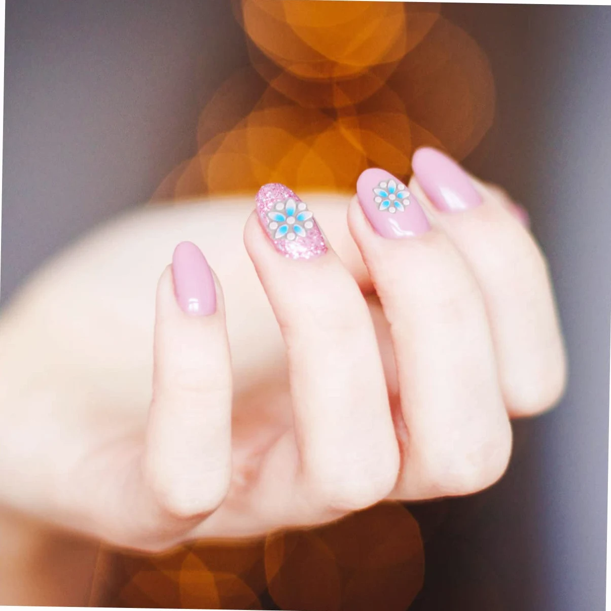 PACKOVE 3 Set Adesivi Per Unghie Creative Diy Decorazioni Nail Art Colorati Autoadesivi Per Manicure Per Donne E Ragazze 50 Pezzi*3