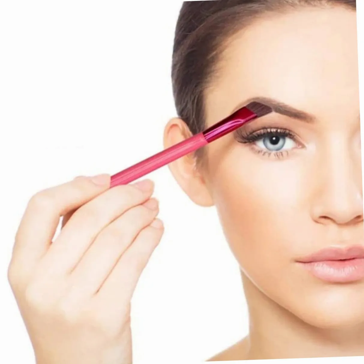 10 Pezzi Pennello Per Sopracciglia Pettine Per Sopracciglia Correttore Per Sopracciglia Sopracciglio Ad Angolo Pennello Per Eyeliner Mancare Trucco Pelliccia Sintetica