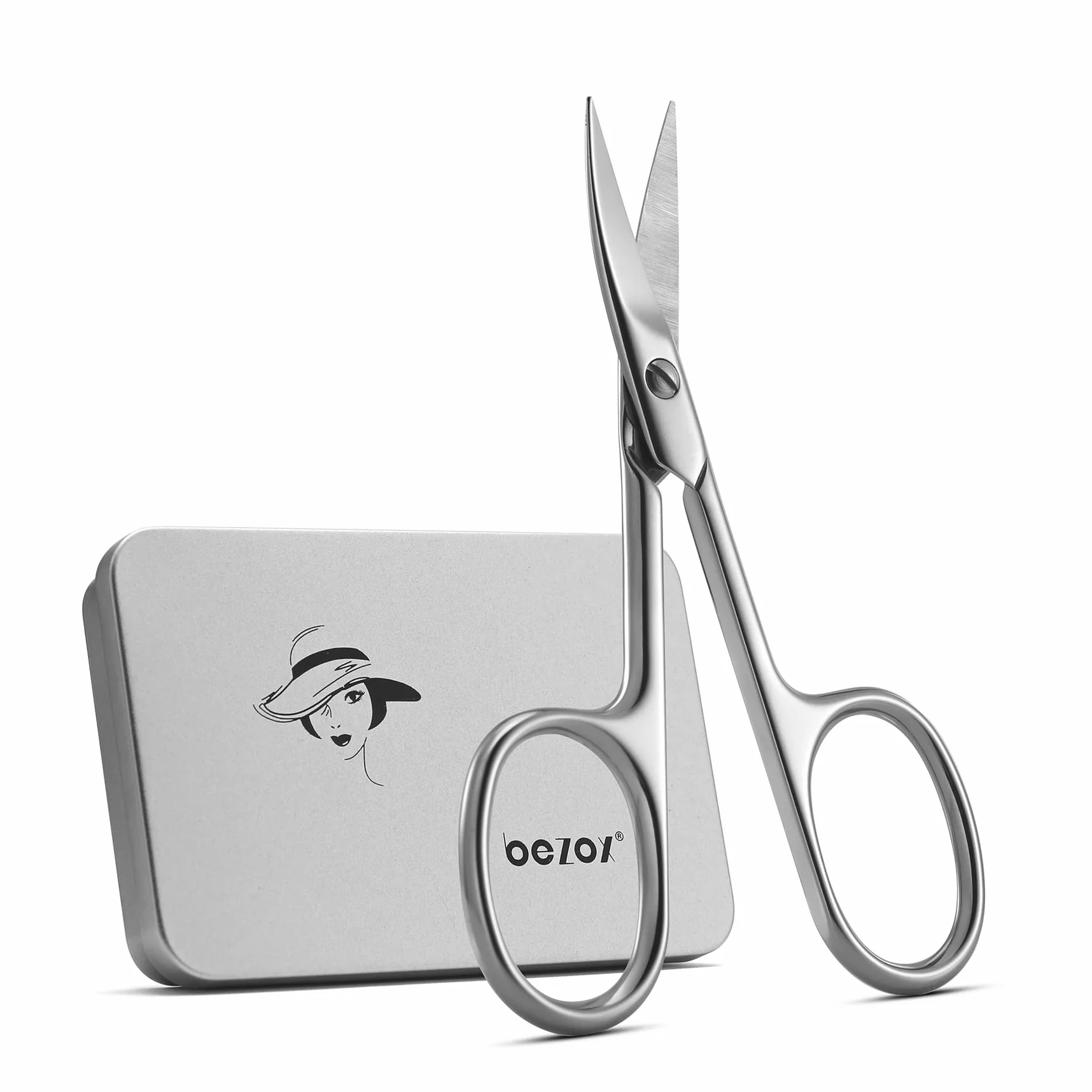 Forbici professionali per unghie in acciaio inox lama curva manicure pedicure