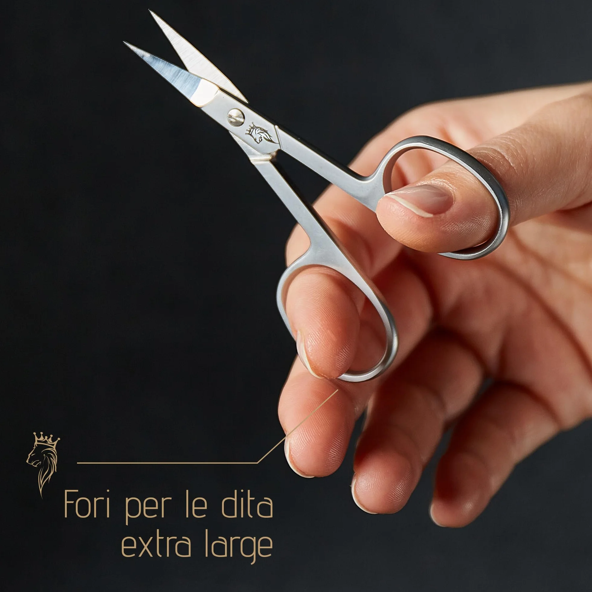 Forbici professionali per unghie in acciaio inox, per cuticole affilate, anche per mancini