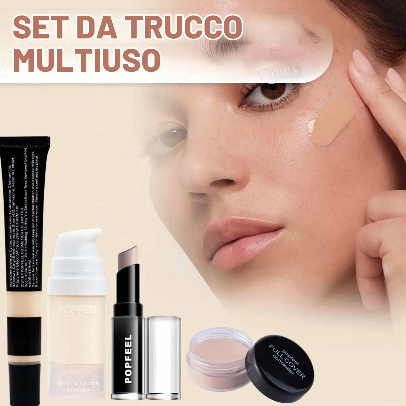 Trucchi Donna, Set Trucchi Donna, Trousse Trucchi Ragazza, Set Make Up, con palette di ombretti, correttore, mascara, eyeliner, pennelli per makeup, Natale, set regalo di compleanno A191