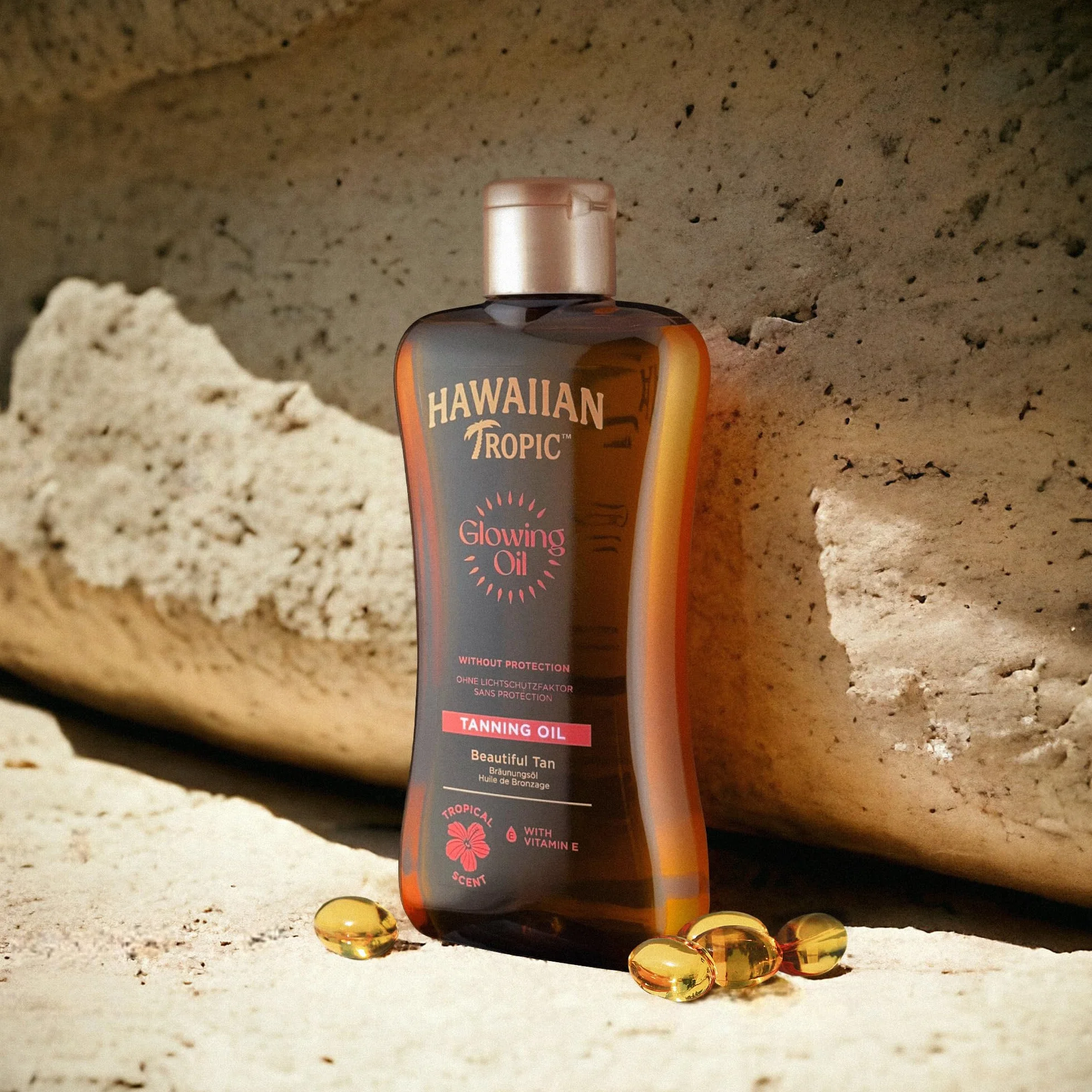 Hawaiian Tropic Glowing Tanning Oil 200ml