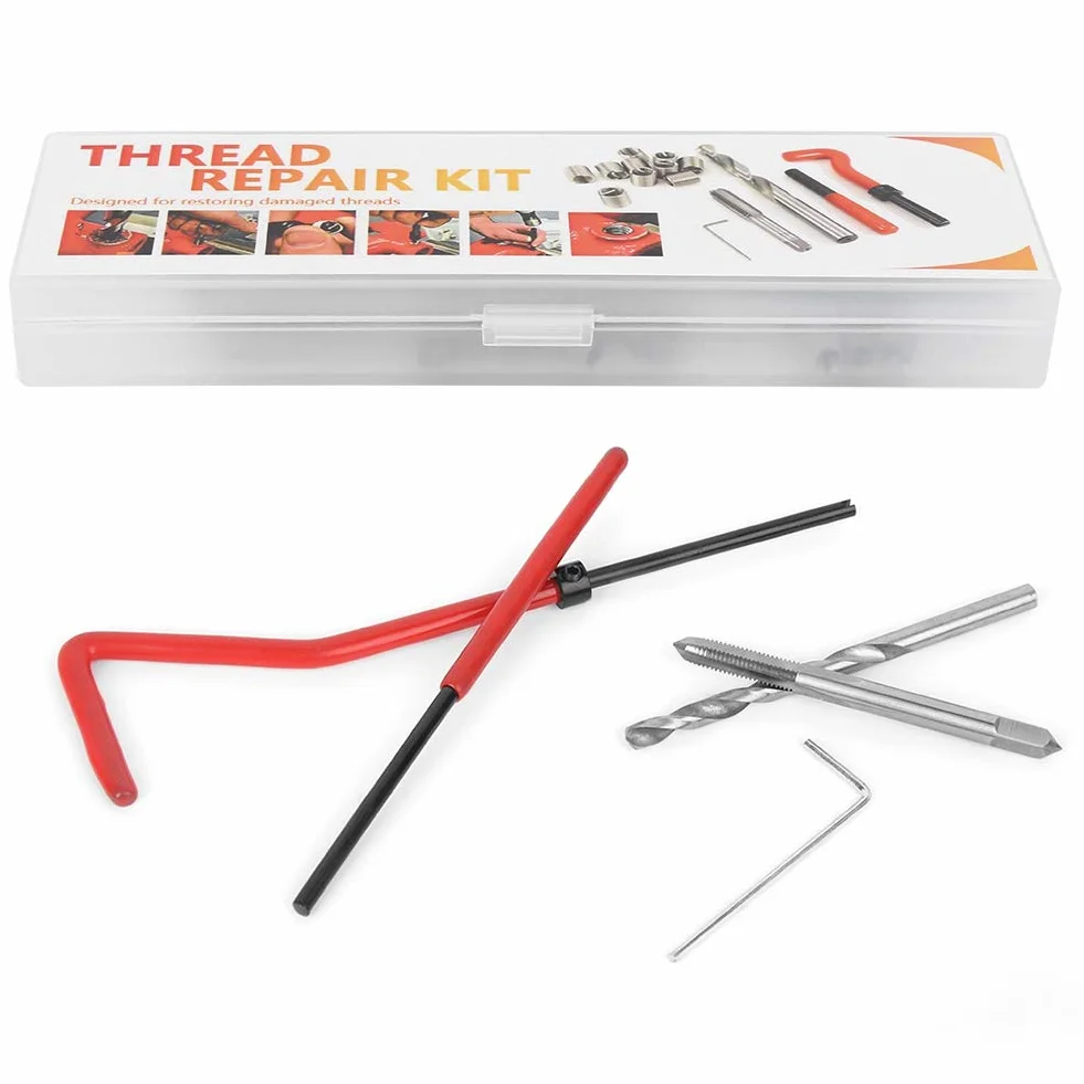 M4 Kit Inserti di Riparazione Filettatura 25 Pezzi Plastica Trasparente per Macchinari