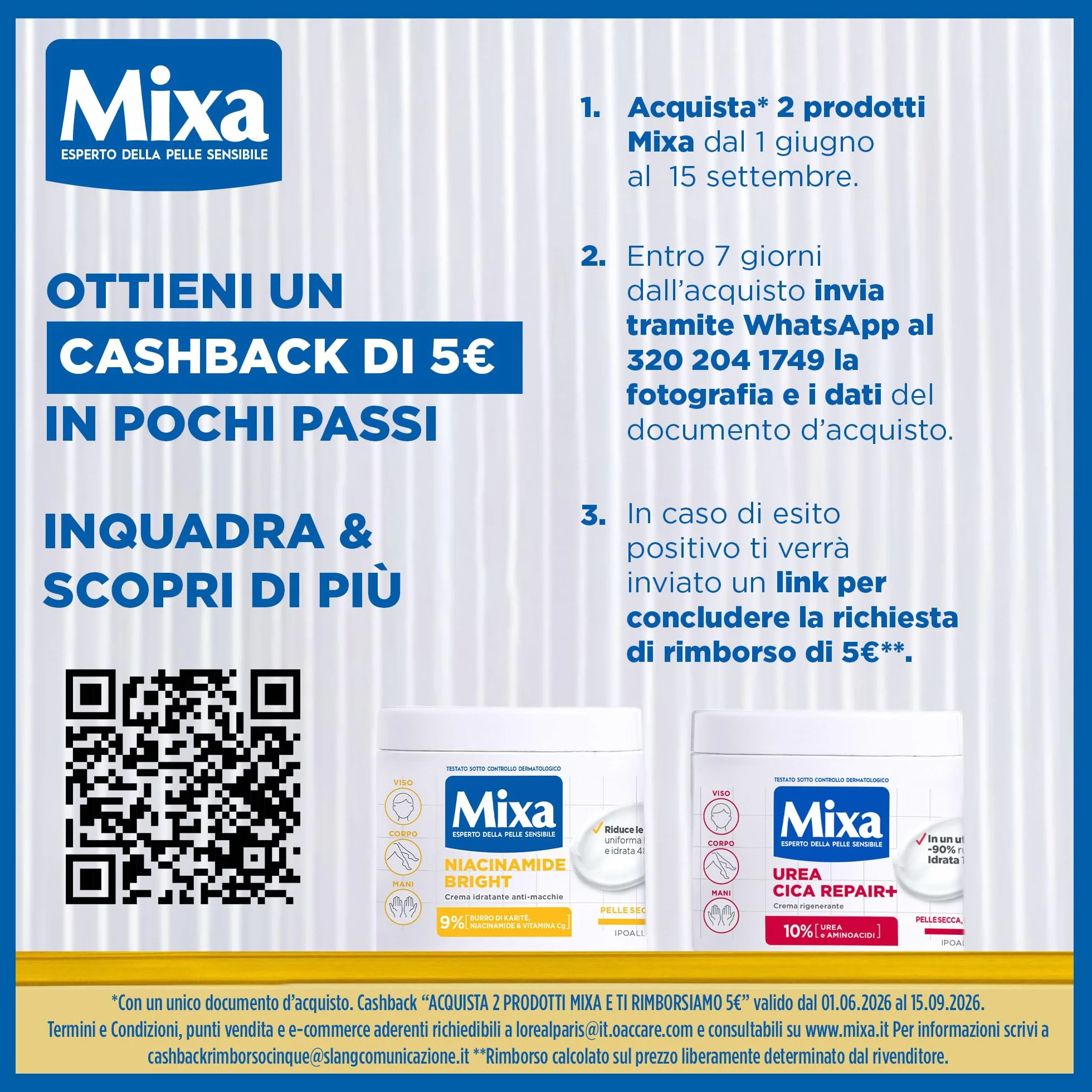 Mixa Crema Corpo Rigenerante 10% Urea Amino Acid 400 ml Pelle Secca Ruvida