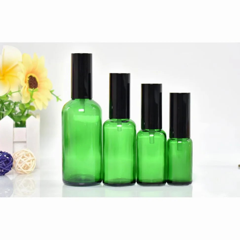 20 flaconi spray da 10 ml in vetro verde vuoto, kit viaggio flaconi per nebulizzazione fine nebulizzatore in vetro flacone vuoto riutilizzabile per oli essenziali, profumo, aromaterapia, farmacia