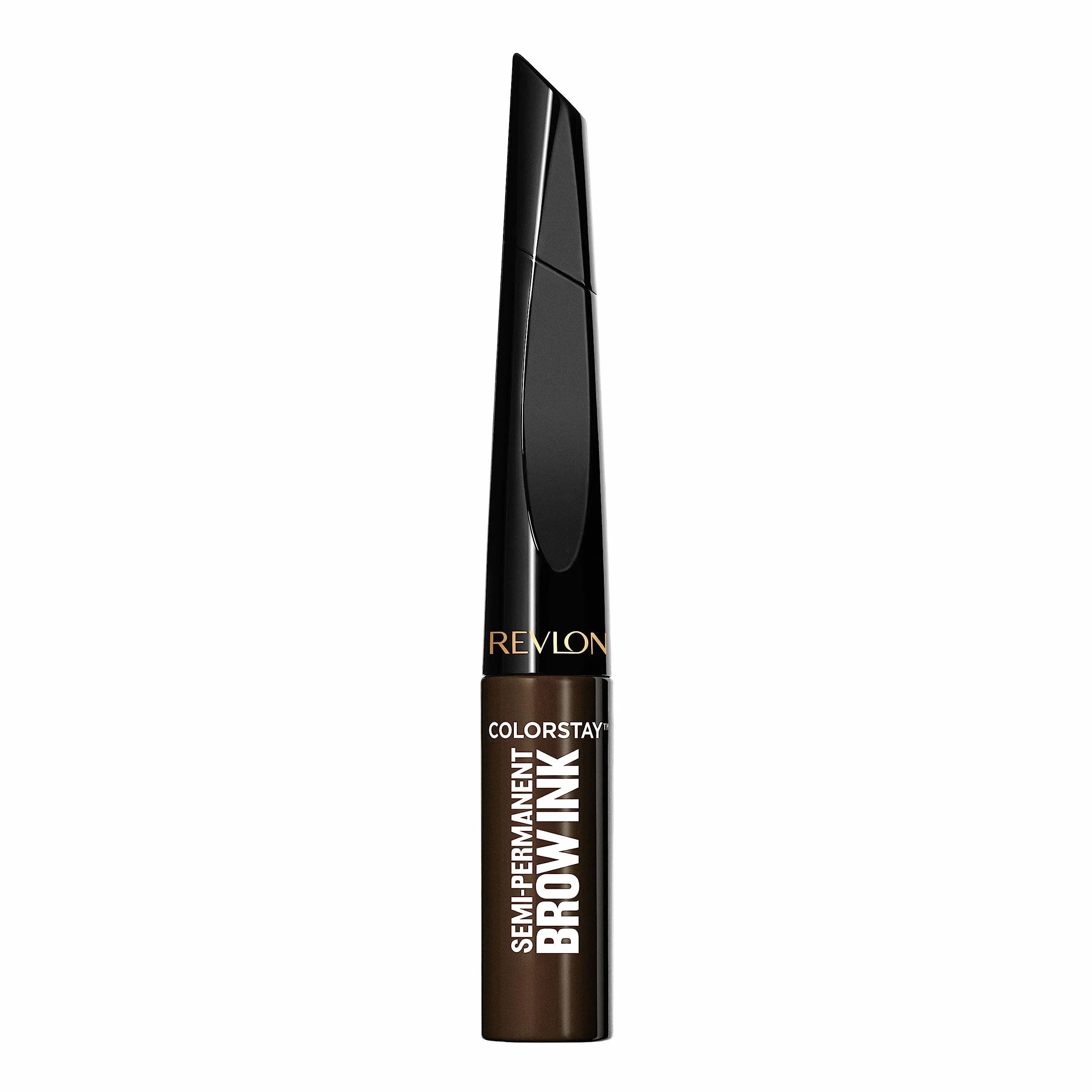 Revlon ColorStay Semi-Permanent Brow Ink, Penna/Liner Semipermanente Per Sopracciglia, Asciugatura Rapida, a Lunga Durata, Waterproof, 355 Dark Brown Ink - 0.09 ml
