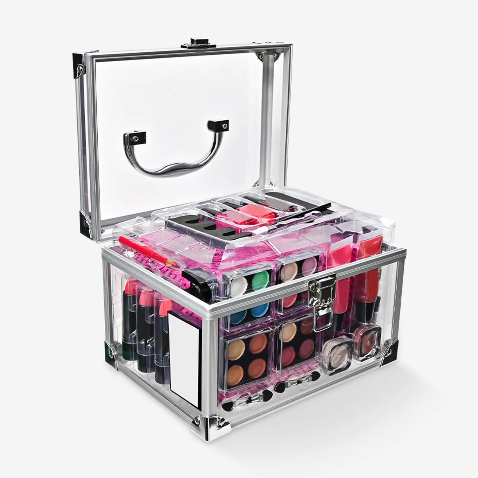 Kit Trucco per Principianti Set Da Viaggio Compatto Con | Valigette Per Uso Quotidiano Halloween Matrimoni Teatro E Spettacoli