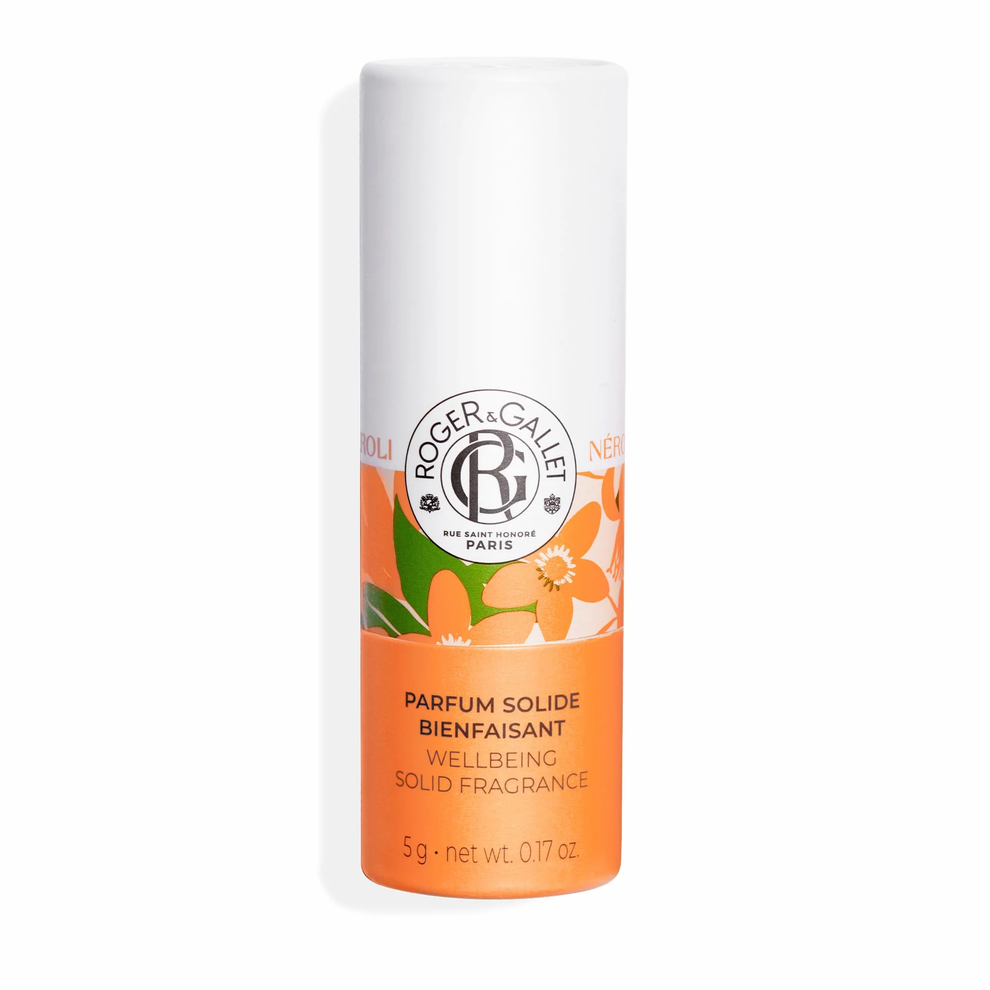 Roger&Gallet - Neroli - Profumo solido di benessere - Neroli, Fiore d'Arancio, Immortelle - 5g
