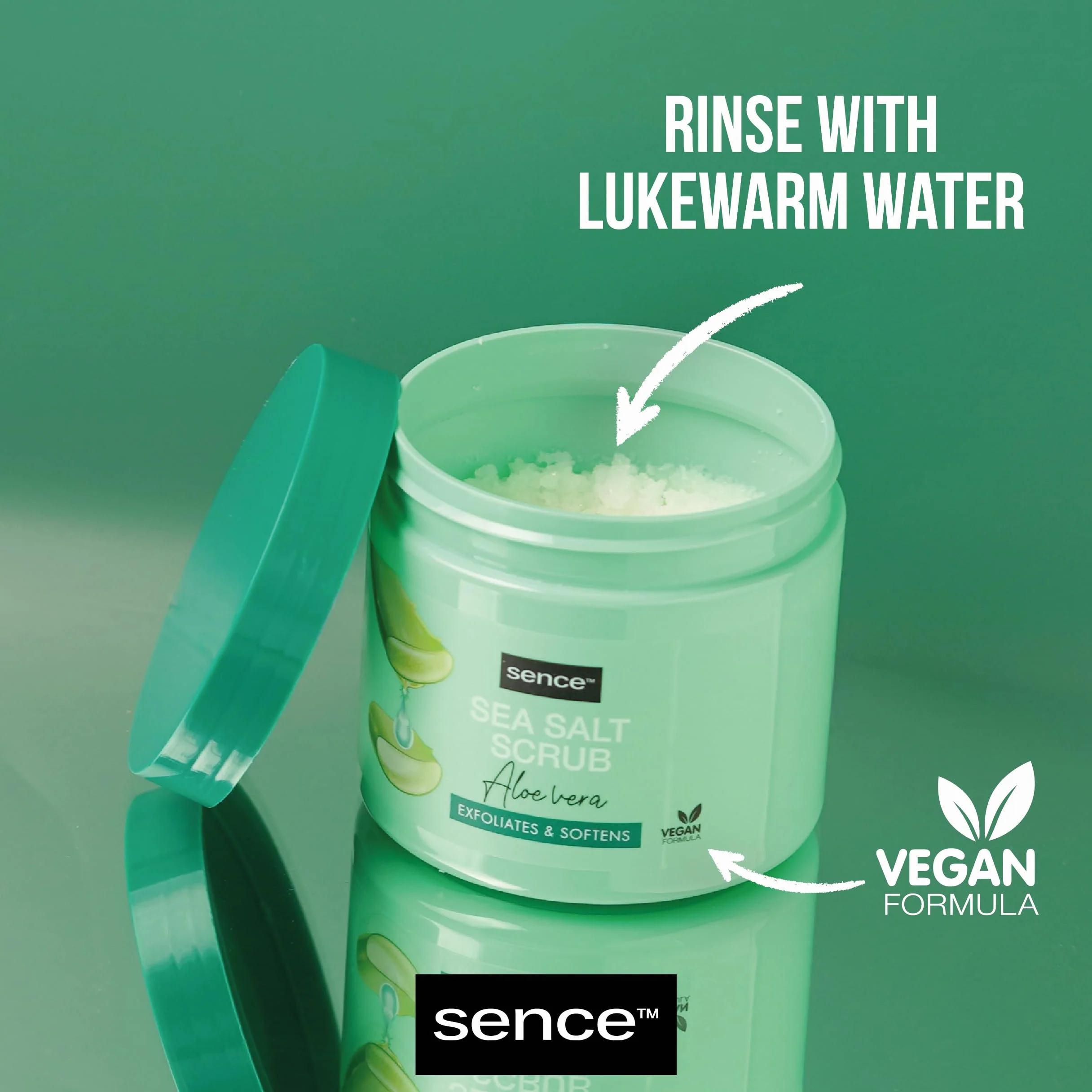 SENCE SCRUB CORPO 500 GR. SEA SALT ALOE VERA VASO
