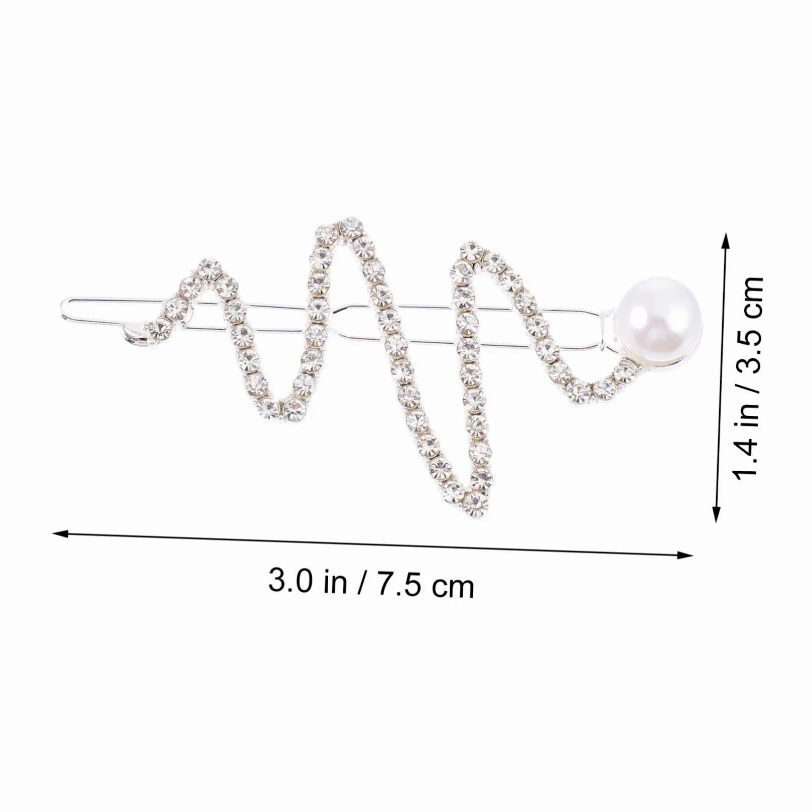 FRCOLOR 32 Pz Forcine per capelli da sposa per donne di diamanti fermagli per capelli perline Bobby capelli laterali luccicanti fermaglio per capelli semplice ed elegante sposa in lega di zinco carta