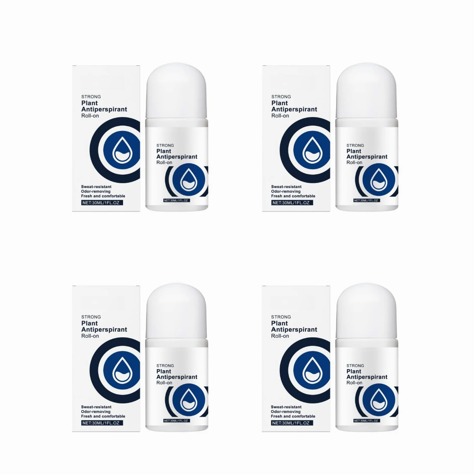Deodorante roll-on antitraspirante al profumo di menta fresca, protezione 12 ore, non macchia, ipoallergenico per pelli sensibili, senza alcool e parabeni, 30 ml