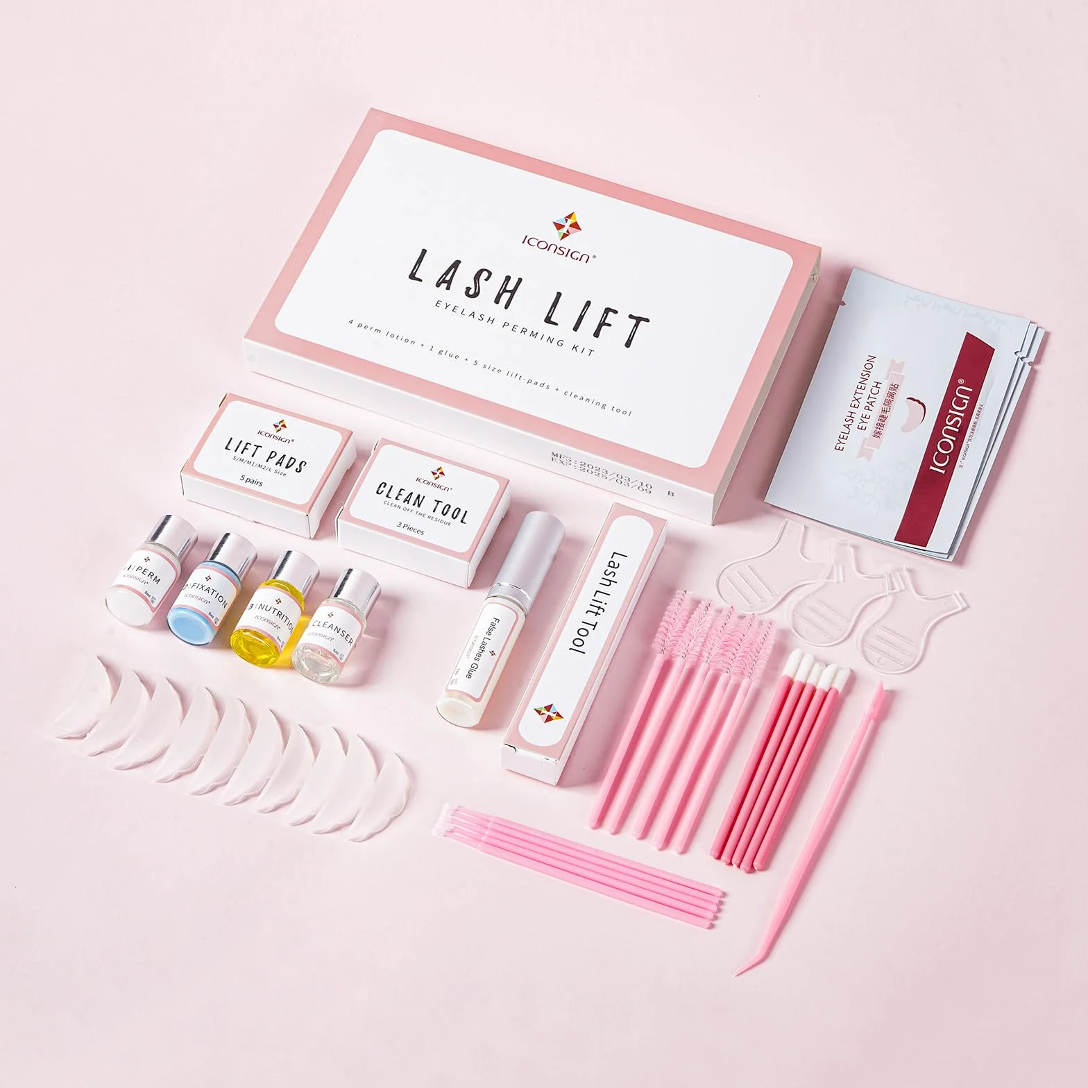 ICONSIGN Kit per l'estensione delle ciglia Set di lifting permanente Curling
