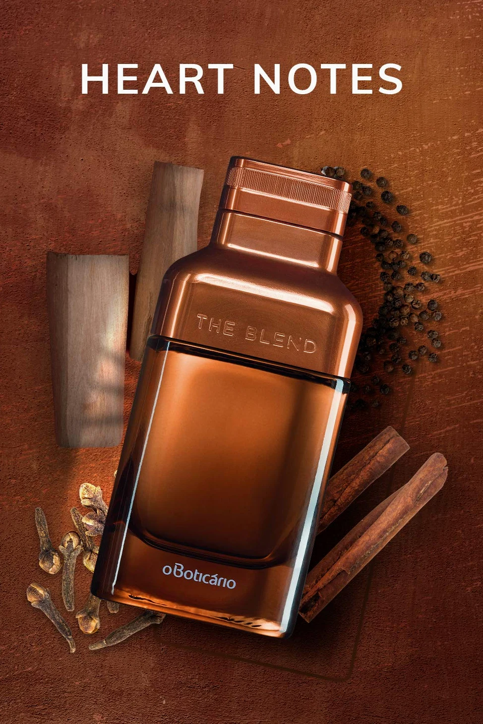 NATIVA SPA O BOTICÁRIO The Blend Eau de Parfum di O Boticario, profumi a lunga durata da uomo, fragranza legnosa e speziata di alta qualità (100,5 ml)