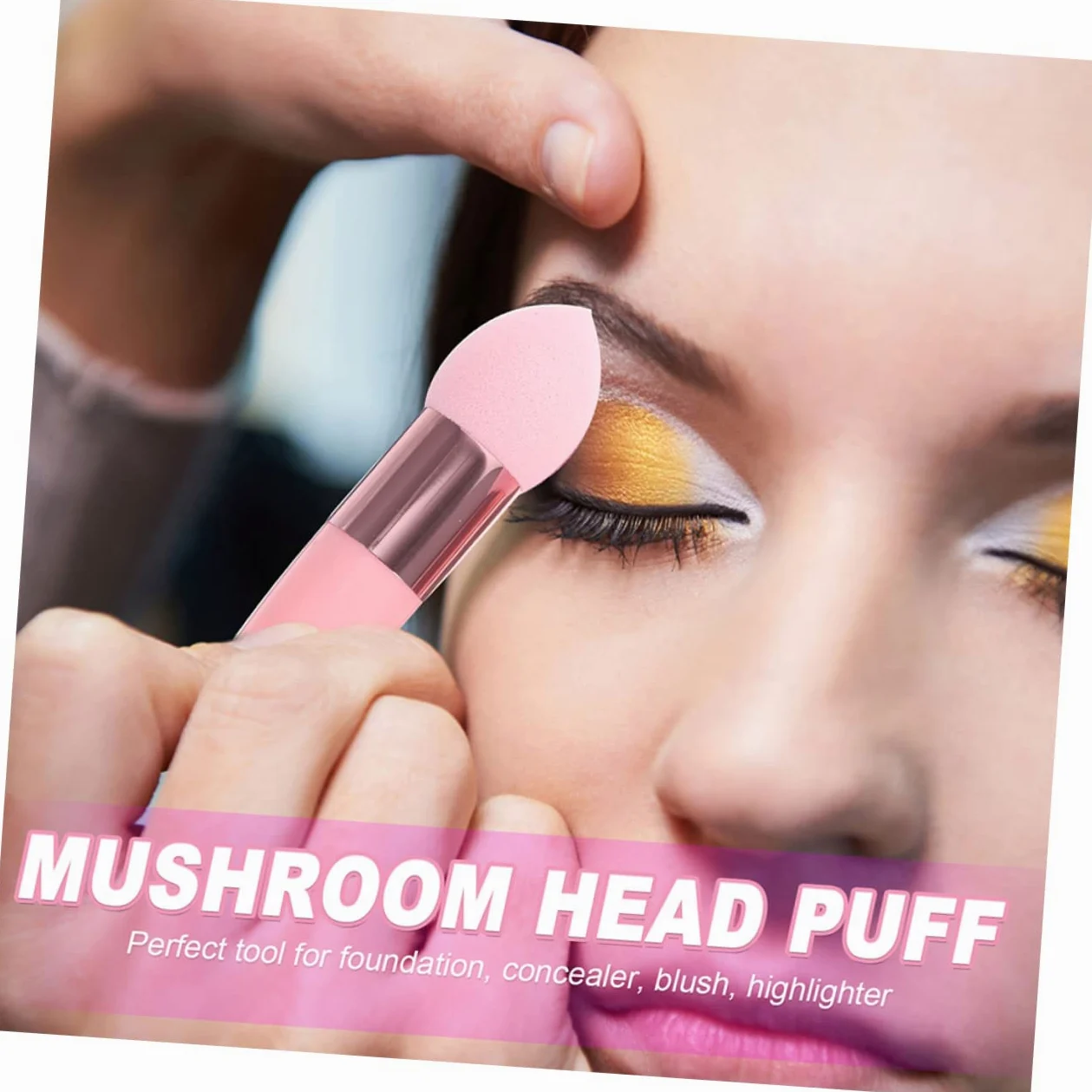 Mikinona 18pezzi Spugne Per Trucco Forma Di Fungo Applicatori Per Fondotinta e Cosmetici Lavabili e Riutilizzabili Per Fondotinta e Polvere
