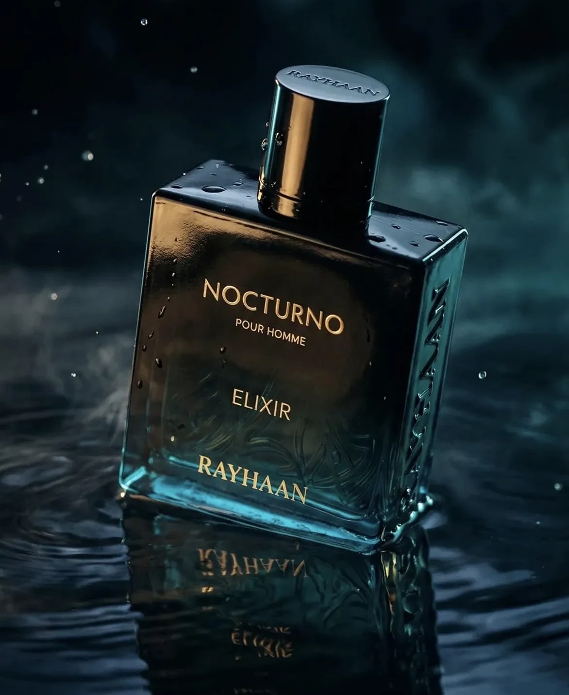 Rayhaan Nocturno Elixir Pour Homme Eau de Parfum Uomo - Legno Ambra Fragranza 100 ml