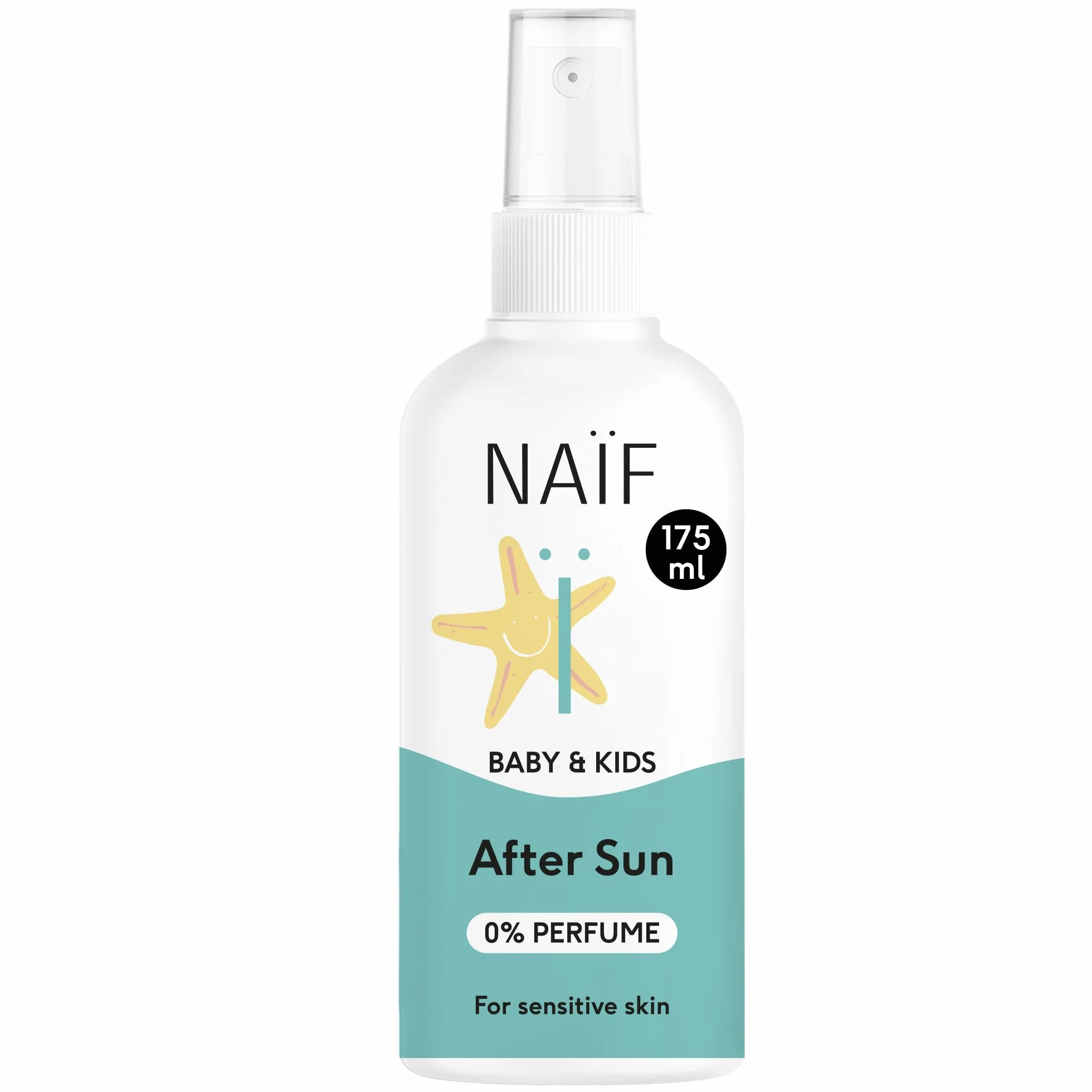 Naïf – Spray Doposole Rinfrescante per Neonati e Bambini – 0% Profumo – Lenisce e Idrata – Senza Microplastiche, Oli Minerali e Siliconi – Vegano – 175 ml
