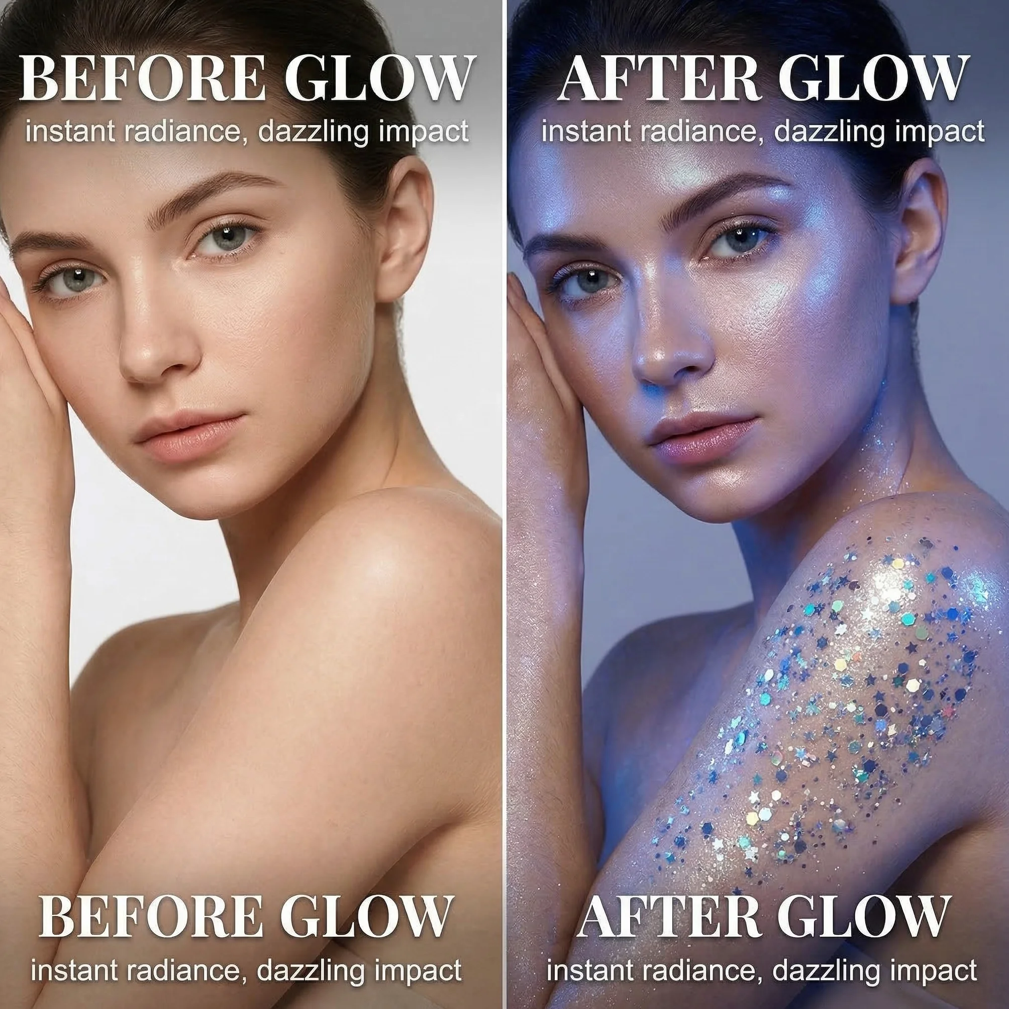 Glitter Viso Corpo Stick Brillantini Trucco Carnevale Glitter Viso Capelli Trucco Festa Festival Brillantini Corpo Trucco Bambini Adulti