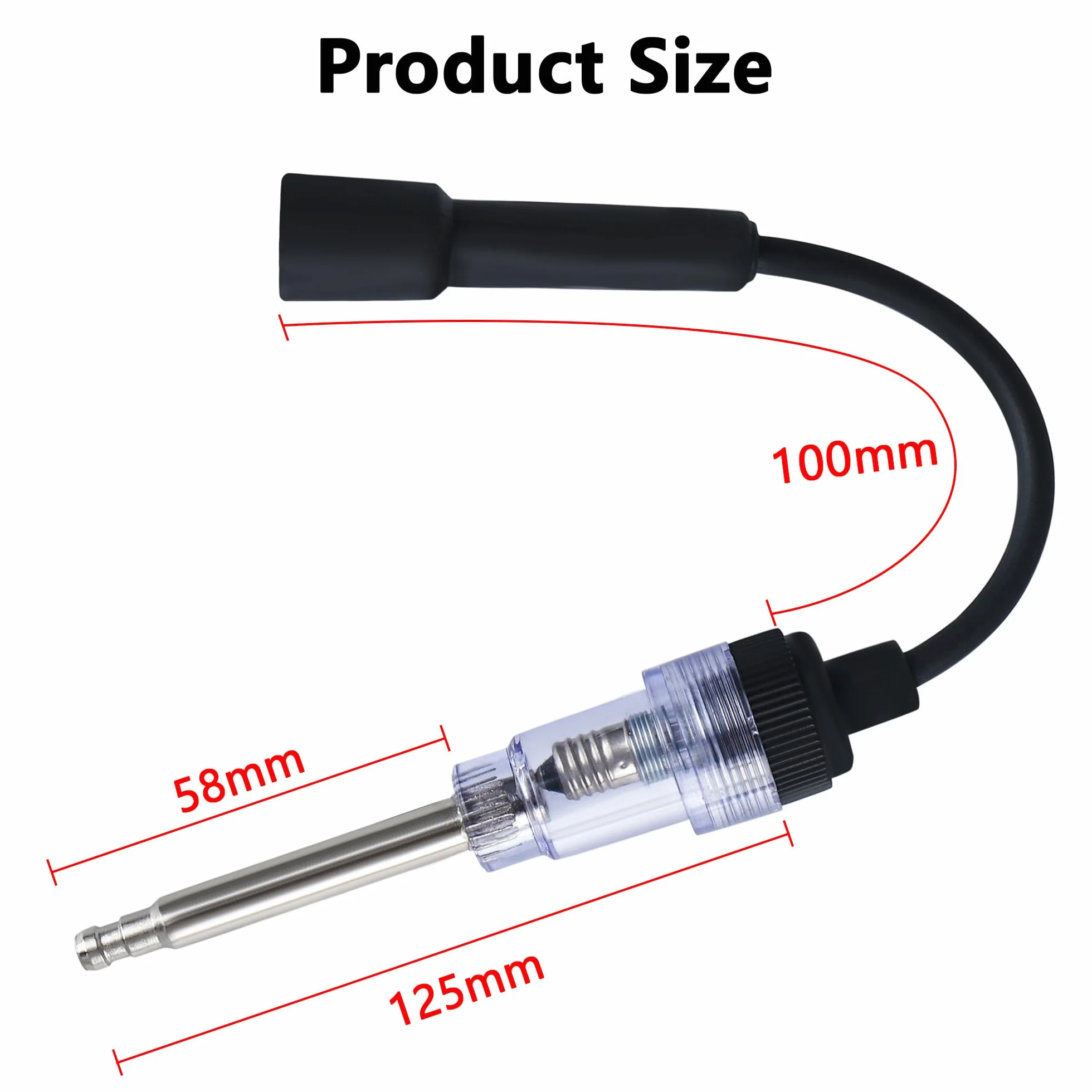 Tester per scintille di accensione universale in acciaio inox, rilevatore diagnostico armatura, per candele auto