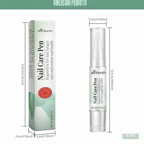 4 Pezzi Nail Care Pen, Penna per la Cura Delle Unghie, Arricchito con Tea Tree Oil, Fiori di Camomilla, Aloe Vera