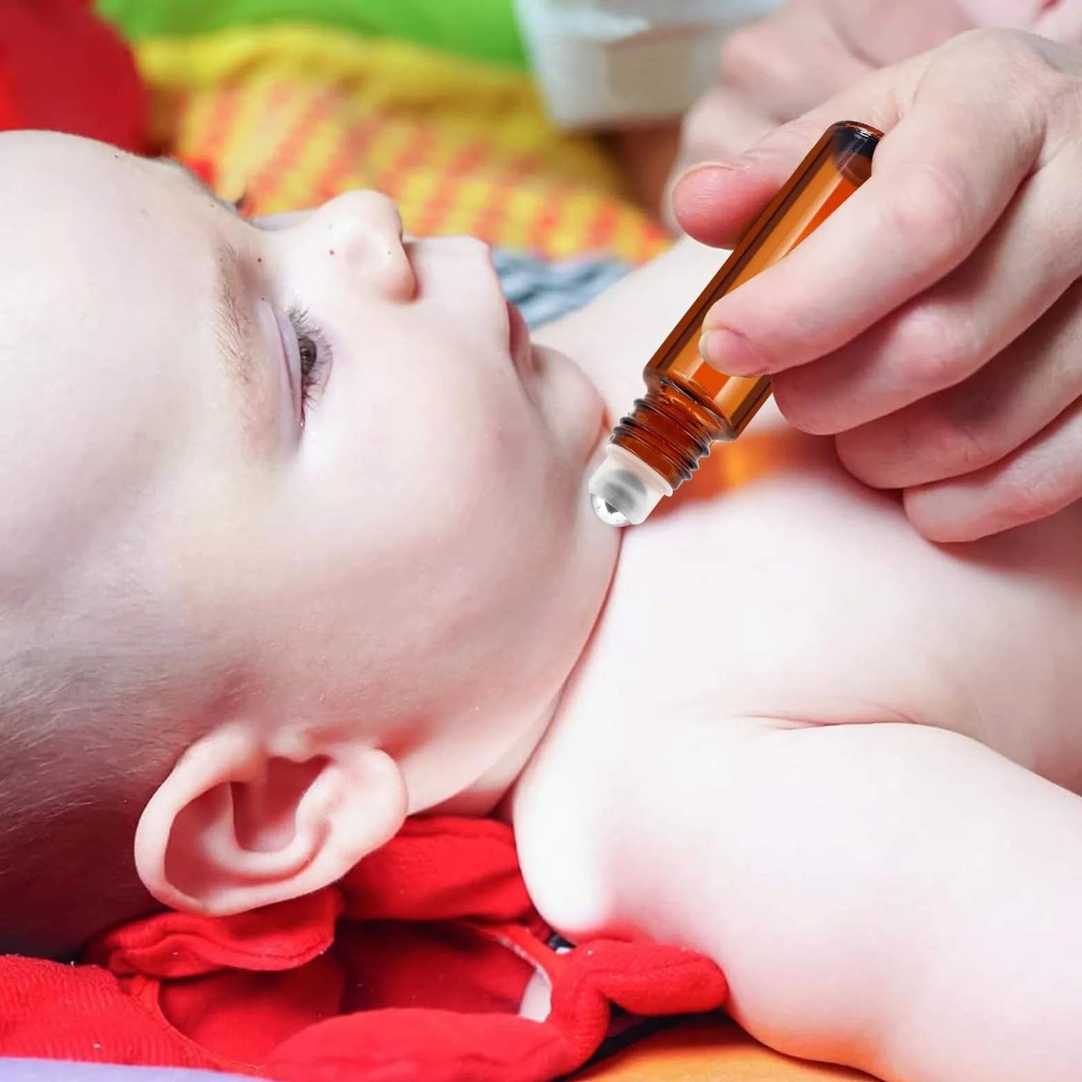 50 bottiglie Roll-On da 10 ml, in vetro ambra, ricaricabili, con sfera in acciaio inox, per oli essenziali, profumi e cosmetici, inclusi 5 tramoggia