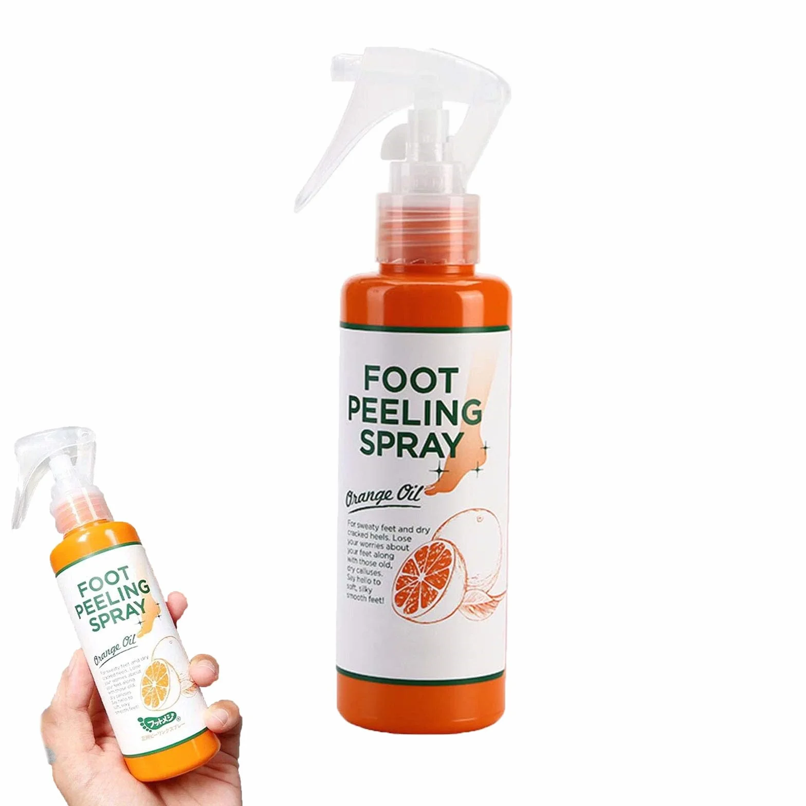 Spray peeling istantaneo per i piedi, maschera per i piedi per staccare la pelle morta, rimuovono la pelle morta in pochi secondi, peeling esfoliante e calli sui piedi
