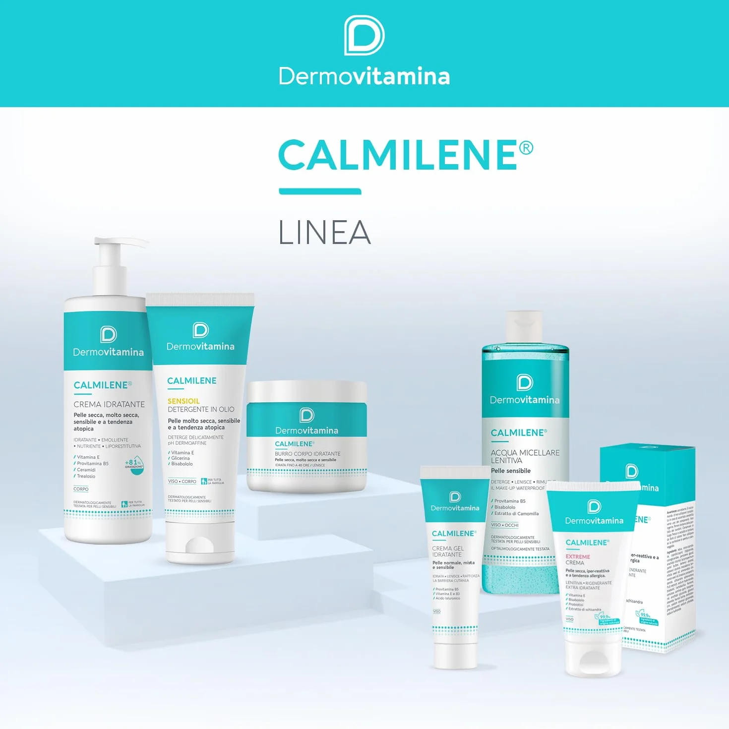 Dermovitamina Calmilene Gel Aloe 200% - Gel Multiuso Idratante con Aloe Vera - Per Pelle Sensibile con tendenza ad Arrossamento - Idratazione di corpo e viso - Con Vitamina E e Pantenolo -150 ml