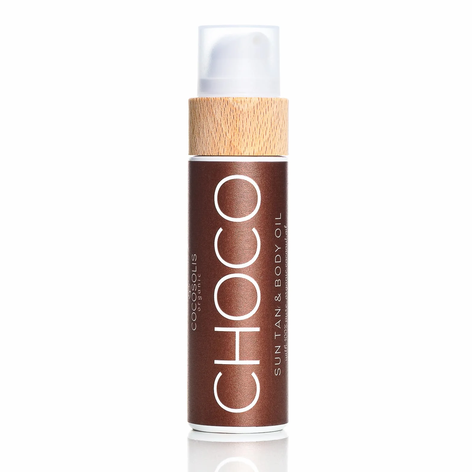 COCOSOLIS CHOCO-Acceleratore abbronzante biologico con vitamina E e per rapida abbronzatura intensa–Amplificatore di abbronzatura per un'abbronzatura intensa–Lozione nutriente 110 ml