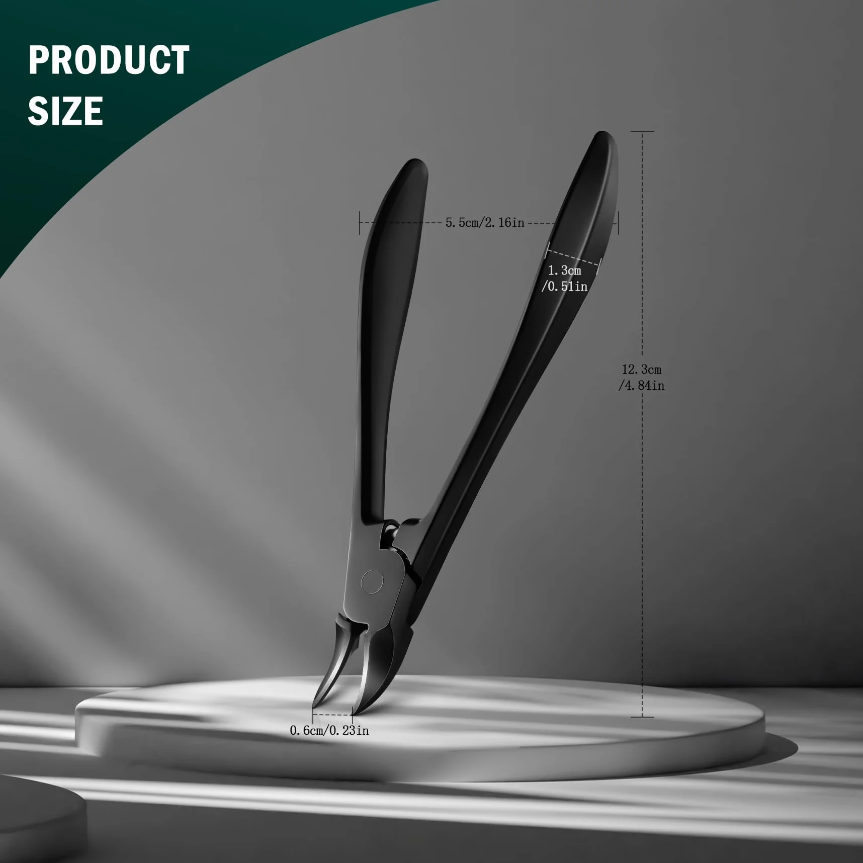 FVION Precisione Tronchesino Unghie Piedi Professionale, Tronchese Per Unghie Spesse Incarnite in Acciaio Tagliaunghie Manicure e Pedicure