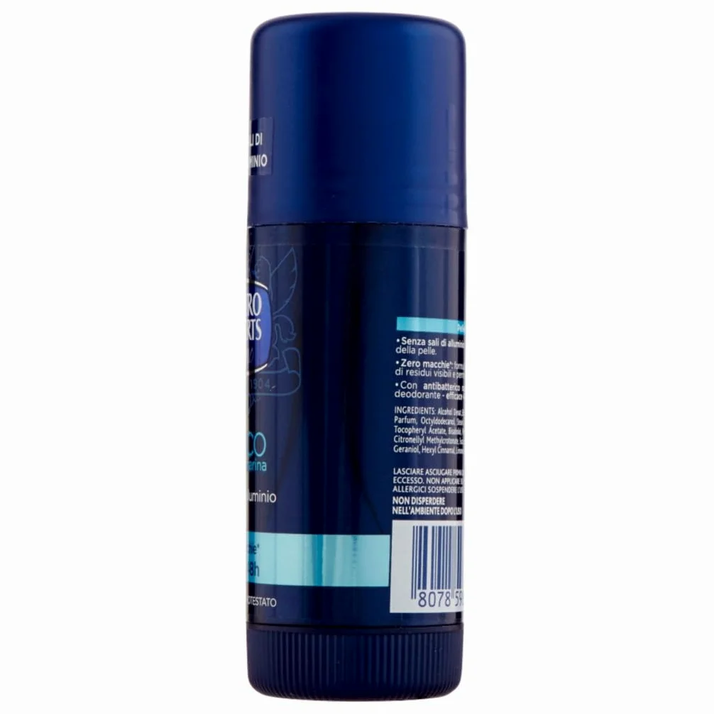 Neutro Roberts Deodorante Stick Uomo Fresco Essenza Marina - Deodorante Stick per uomini, 0% sali di alluminio, 40 ml + portachiavi Beni Culinari