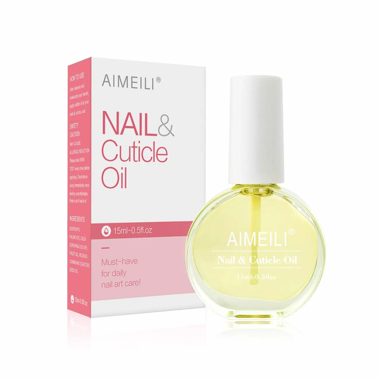 AIMEILI Olio per Unghie e Cuticole Nail Cuticle Replenishing Nutrizione Oil, Trattamento Delle Unghie Cuticola Revitalizer Olio Nail Polish Nutrire La Pelle Protezione 15ML