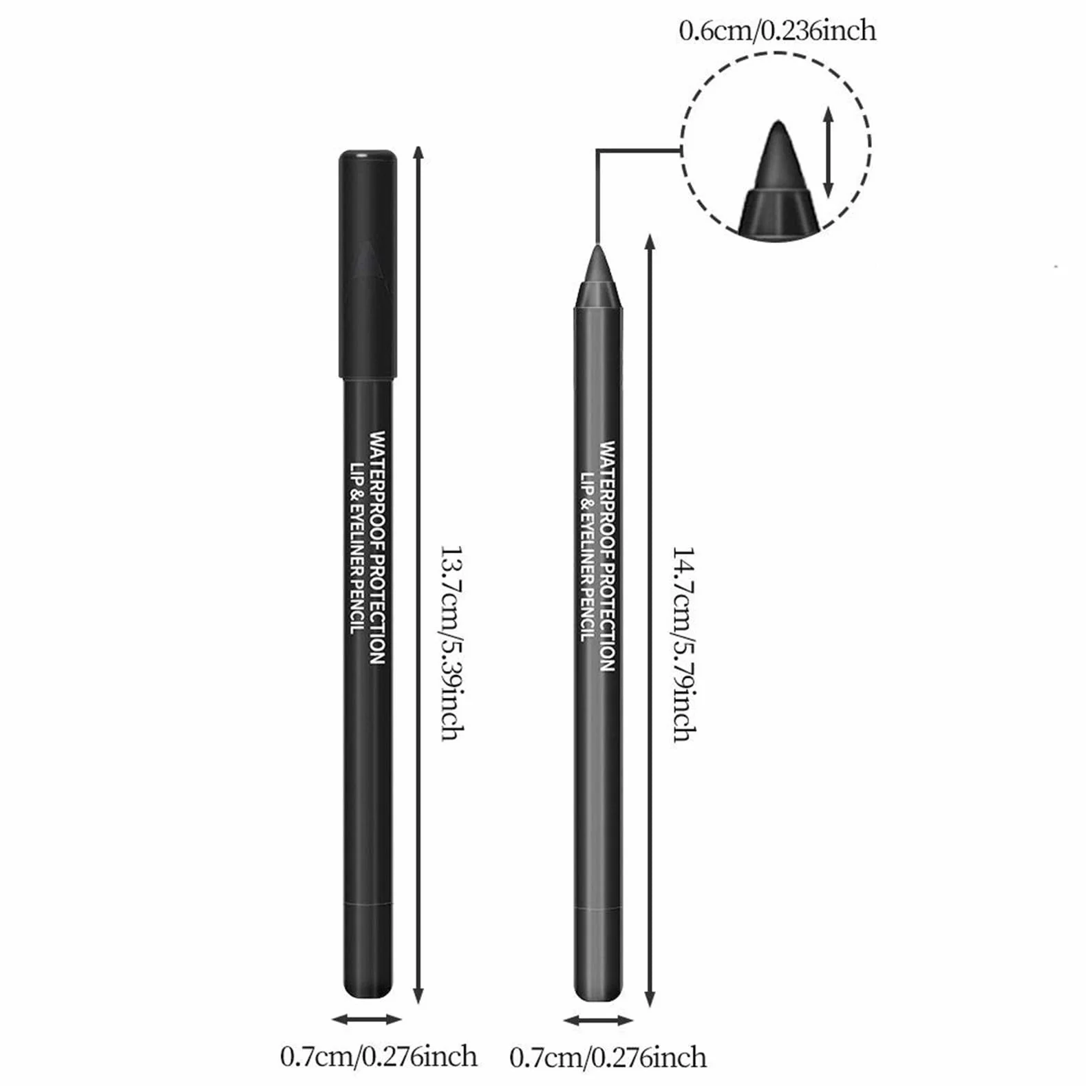 Waterproof Colored Eyeliner Pencil Set, 6/14 Pack Gel Eye Liners with Metallic & Shimmer Finish, Smudge-Proof Long-Lasting Makeup for Daily & Party Looks (C)